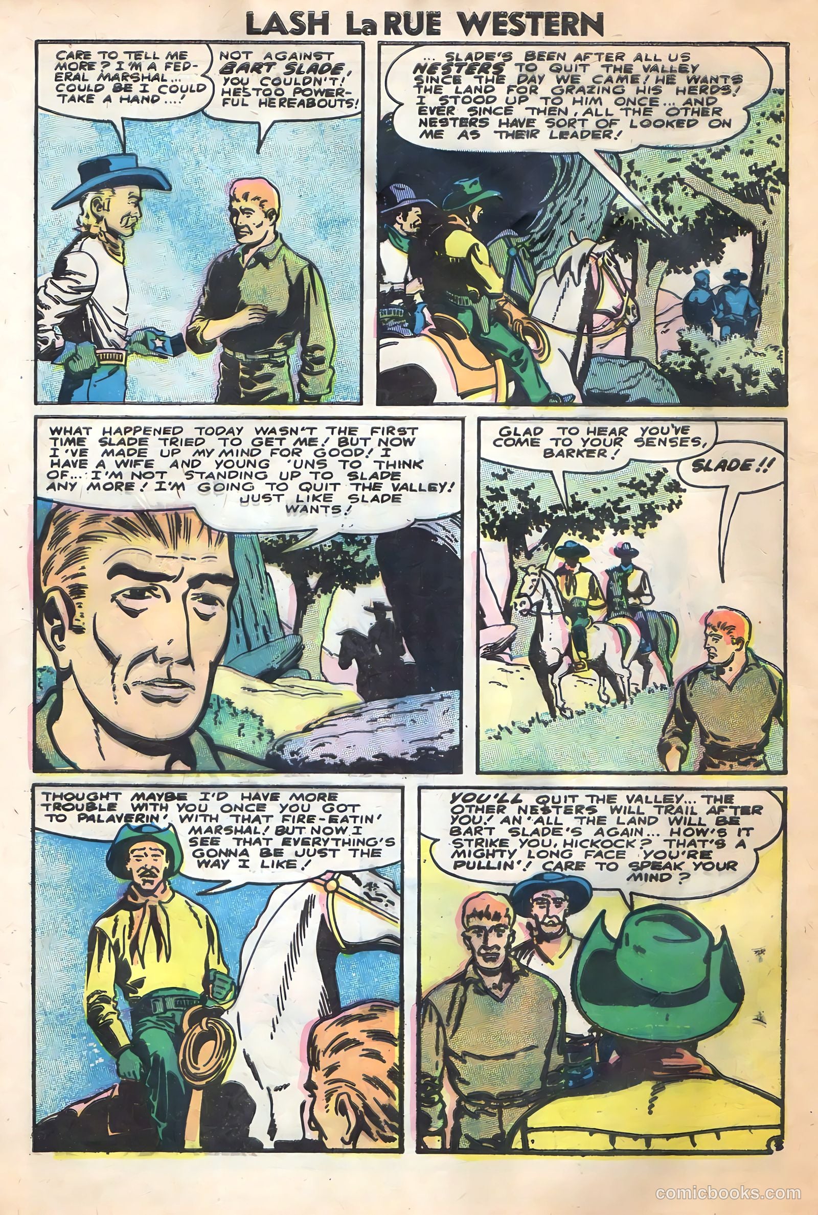 Lash Larue Western #62 (1956) — page 28 of 36
