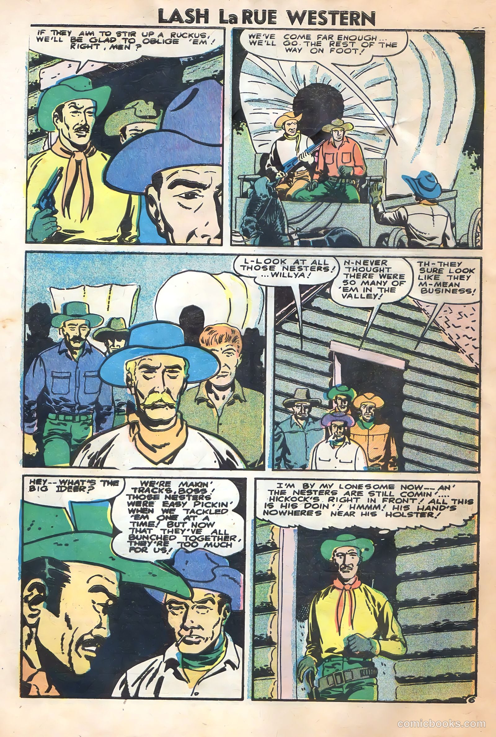 Lash Larue Western #62 (1956) — page 32 of 36