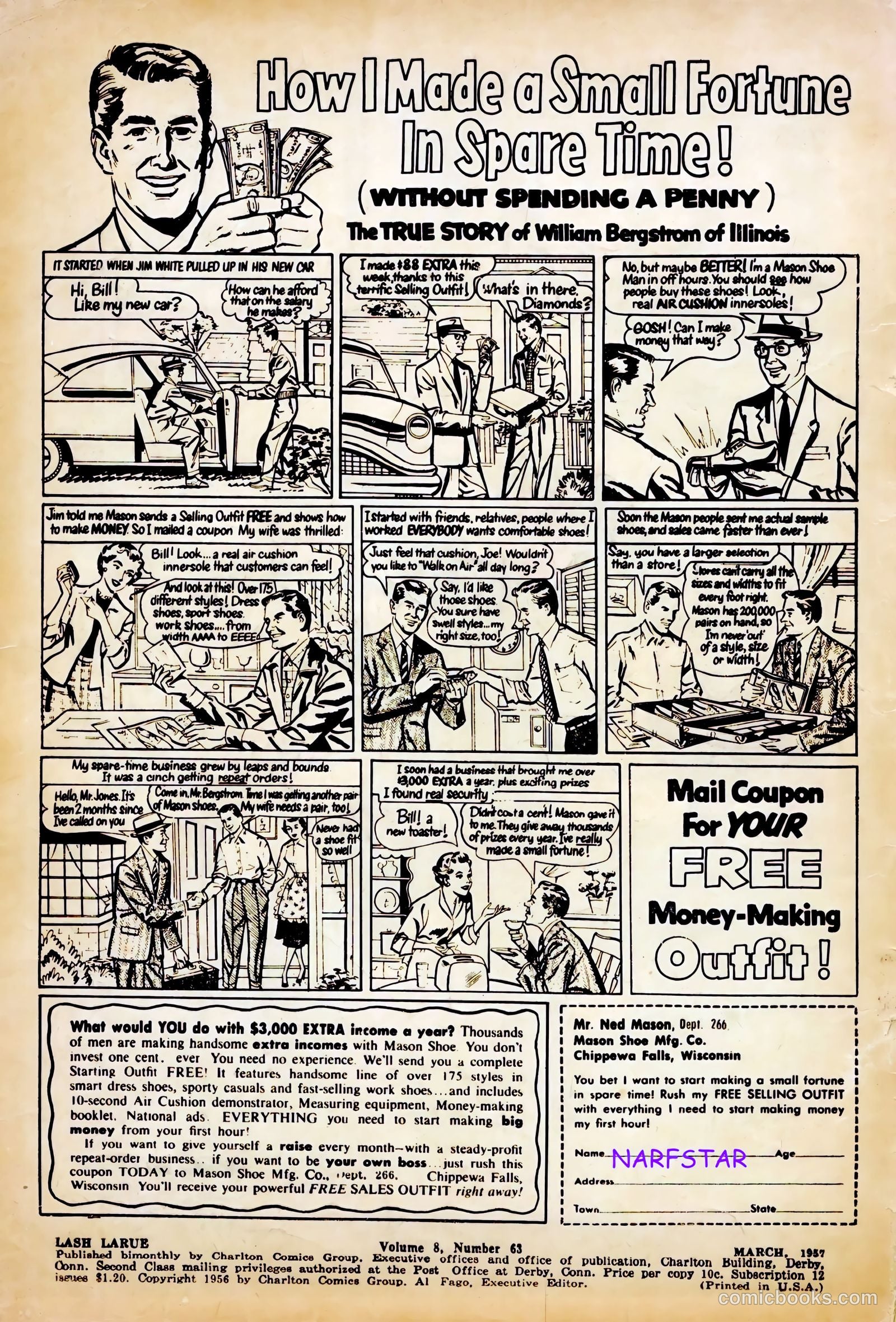 Lash Larue Western #63 (1957) — page 2 of 36
