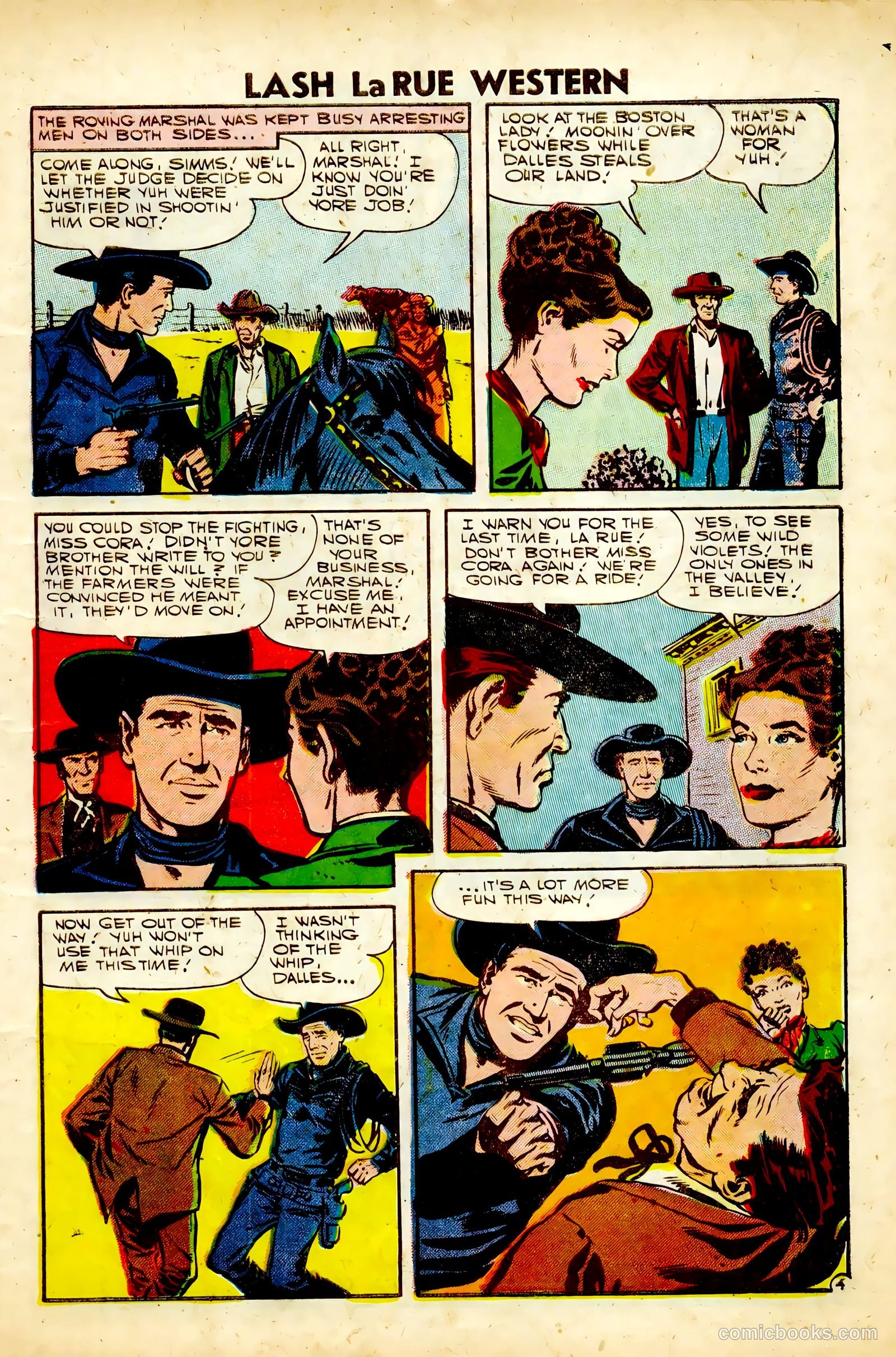Lash Larue Western #63 (1957) — page 7 of 36