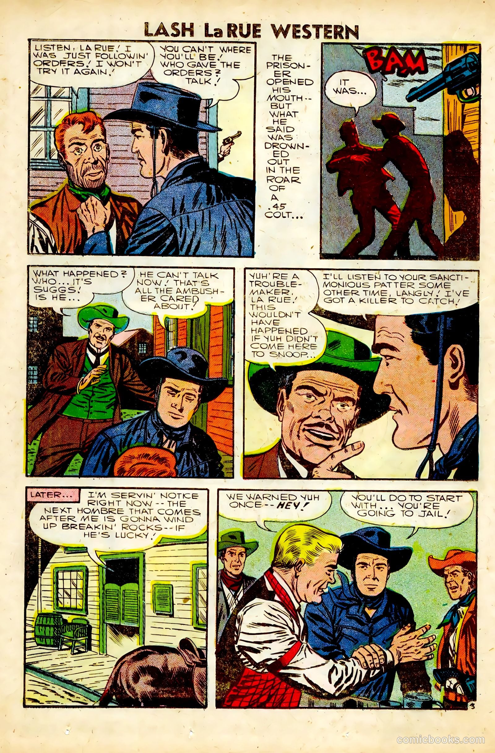 Lash Larue Western #63 (1957) — page 14 of 36