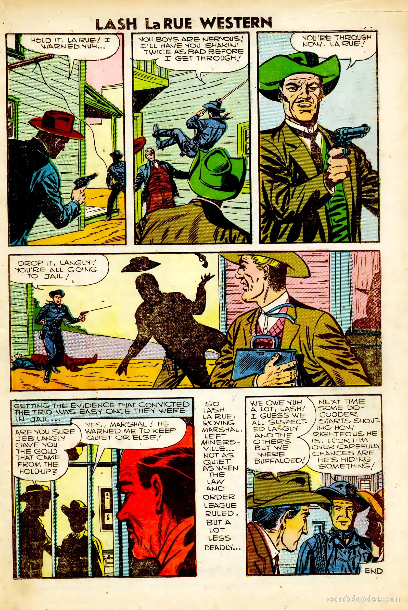 Lash Larue Western #63 (1957) — page 19 of 36