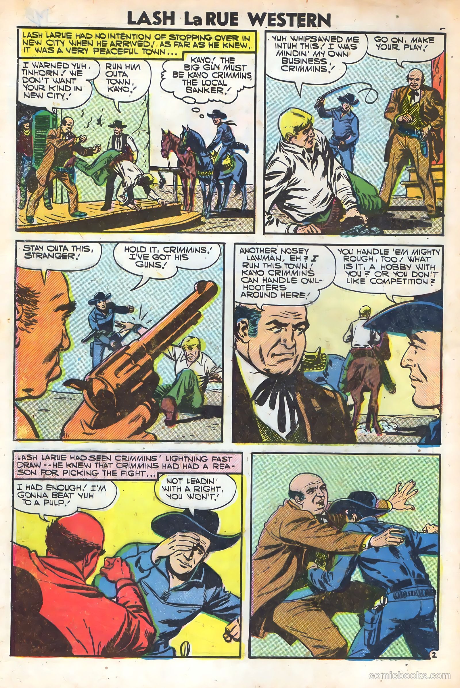 Lash Larue Western #64 (1957) — page 4 of 36