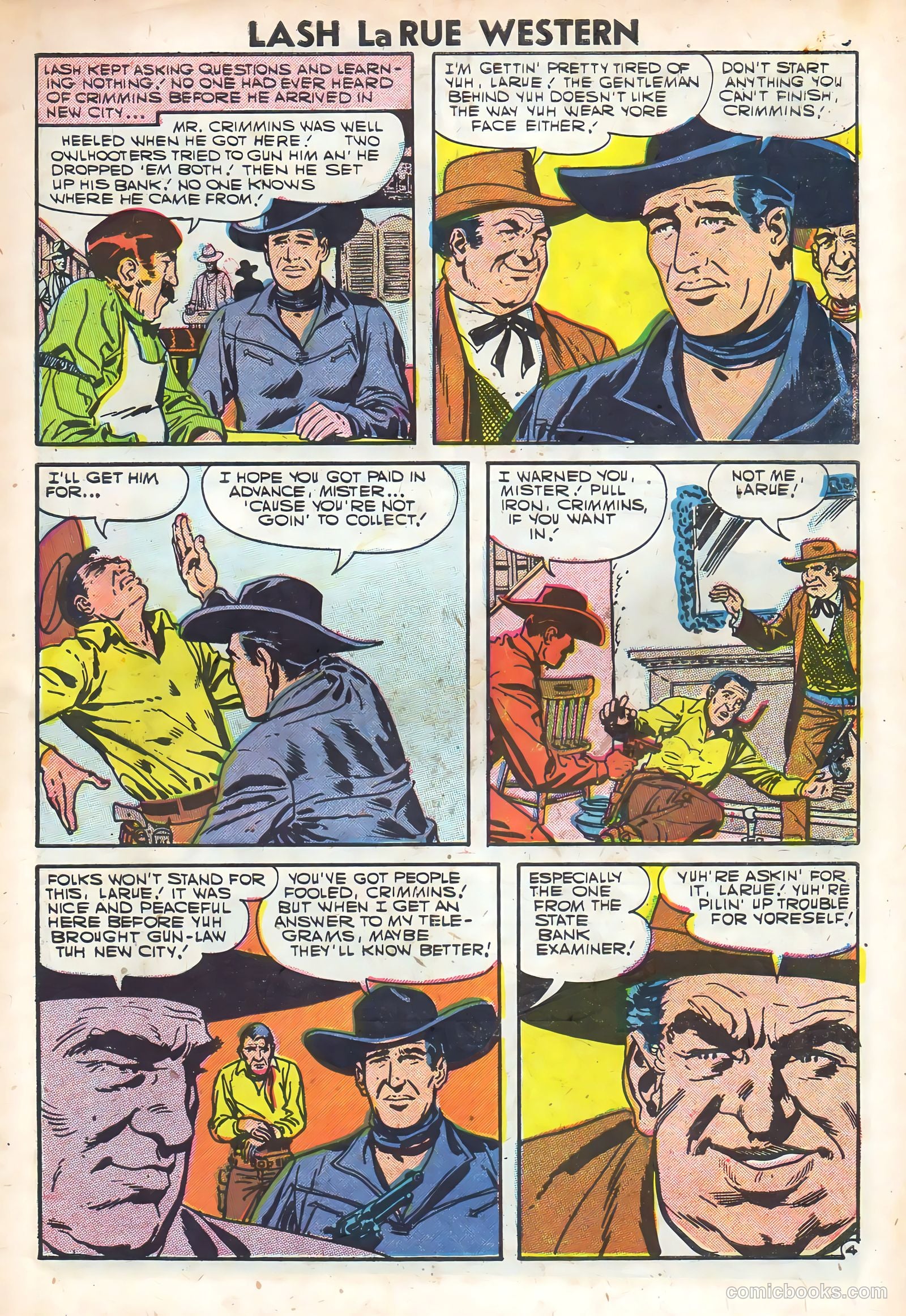 Lash Larue Western #64 (1957) — page 7 of 36