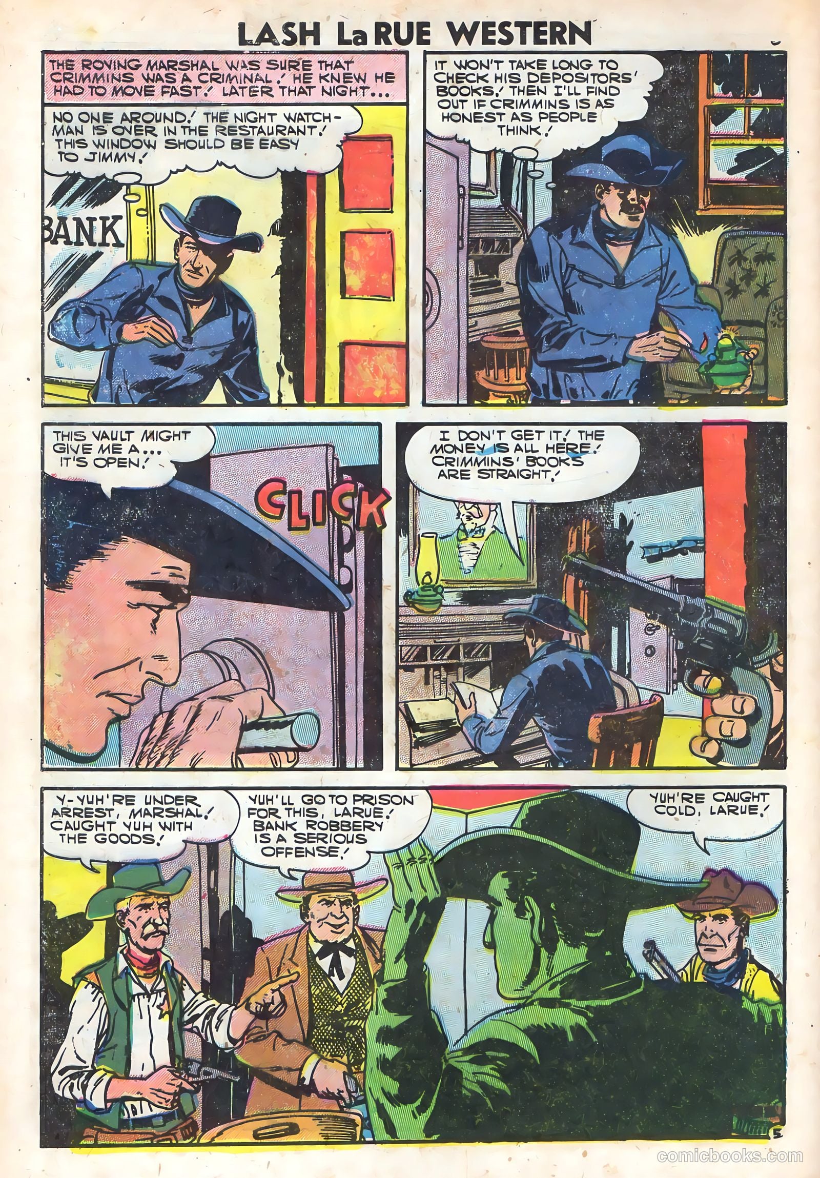 Lash Larue Western #64 (1957) — page 8 of 36