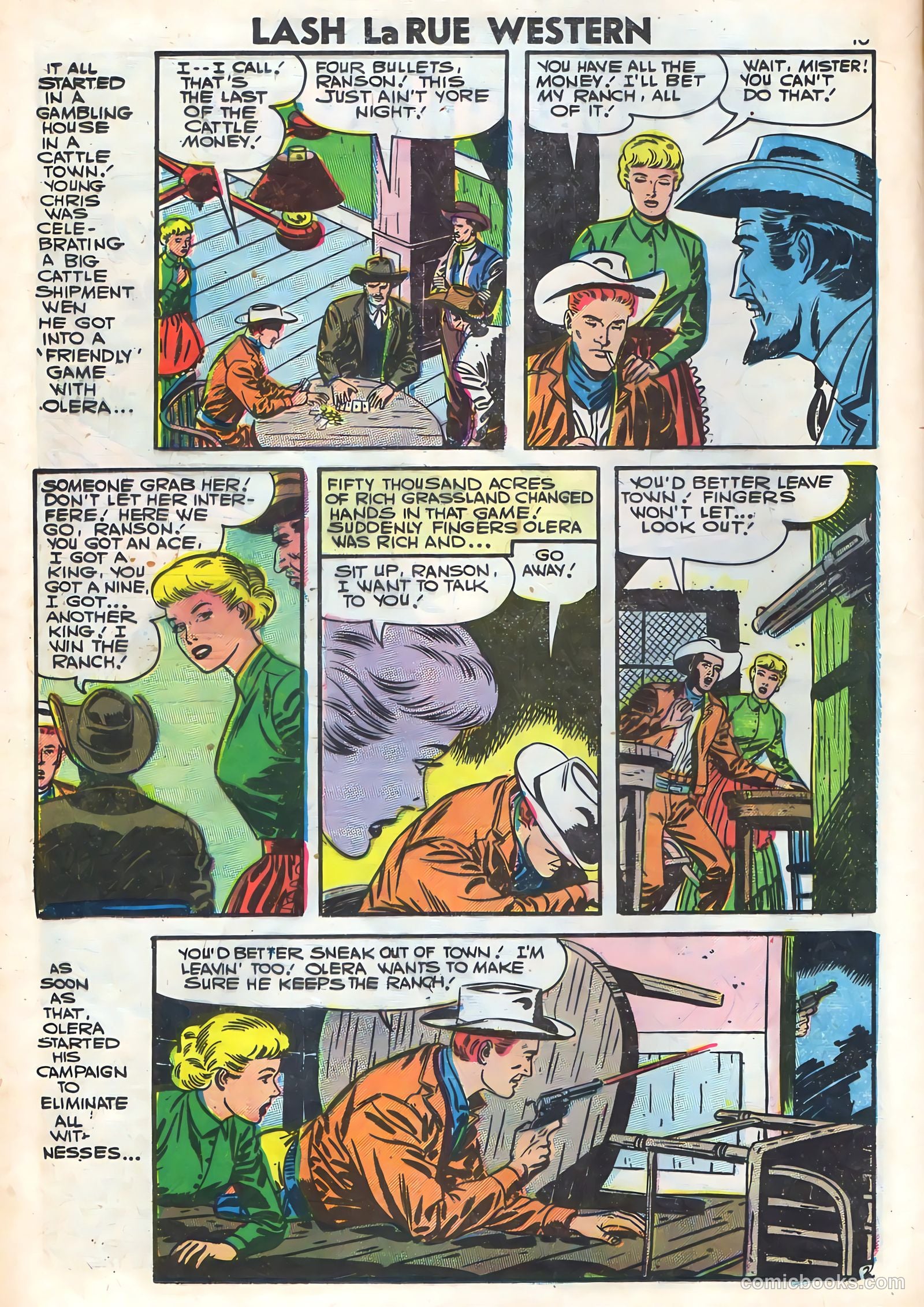 Lash Larue Western #64 (1957) — page 12 of 36