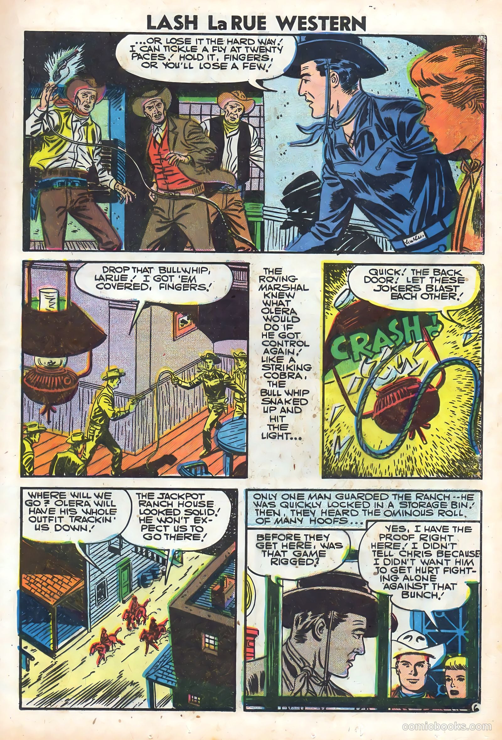 Lash Larue Western #64 (1957) — page 17 of 36