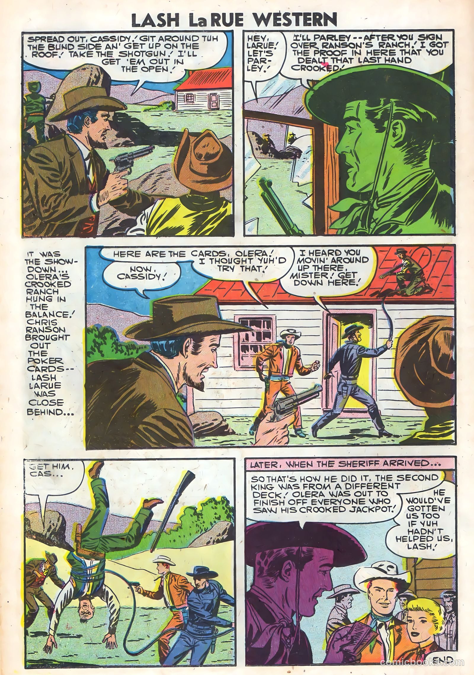 Lash Larue Western #64 (1957) — page 18 of 36