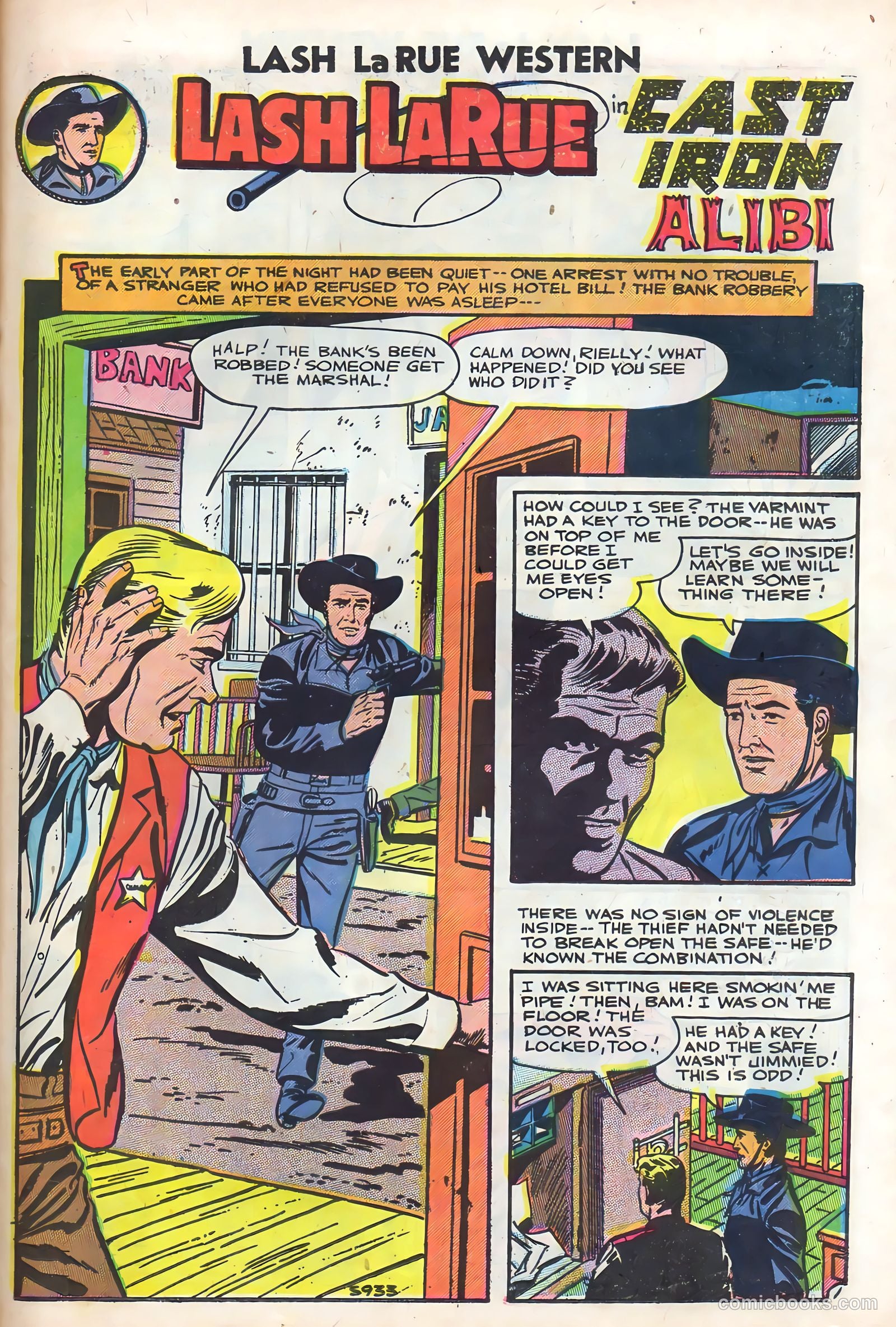 Lash Larue Western #64 (1957) — page 23 of 36