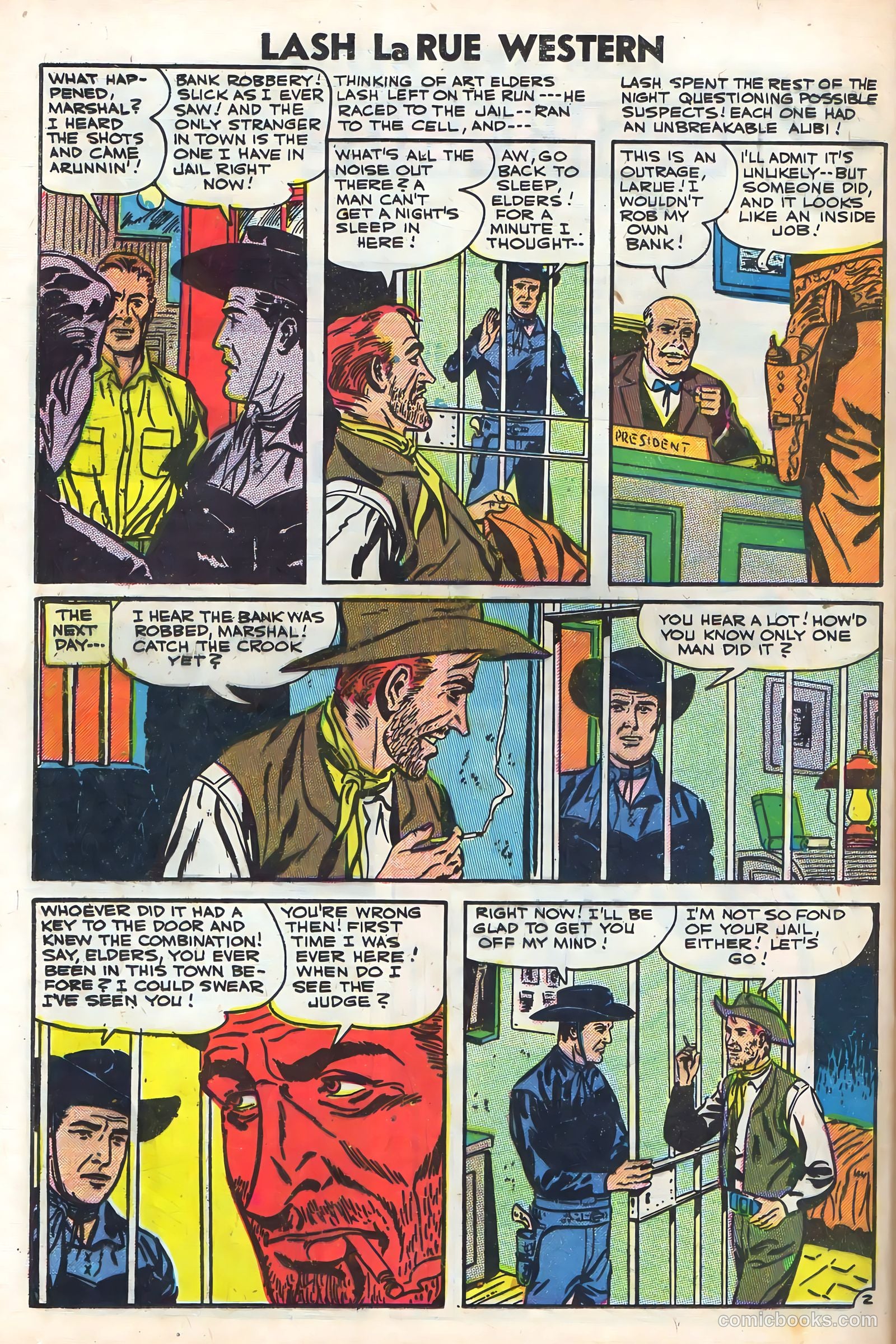 Lash Larue Western #64 (1957) — page 24 of 36
