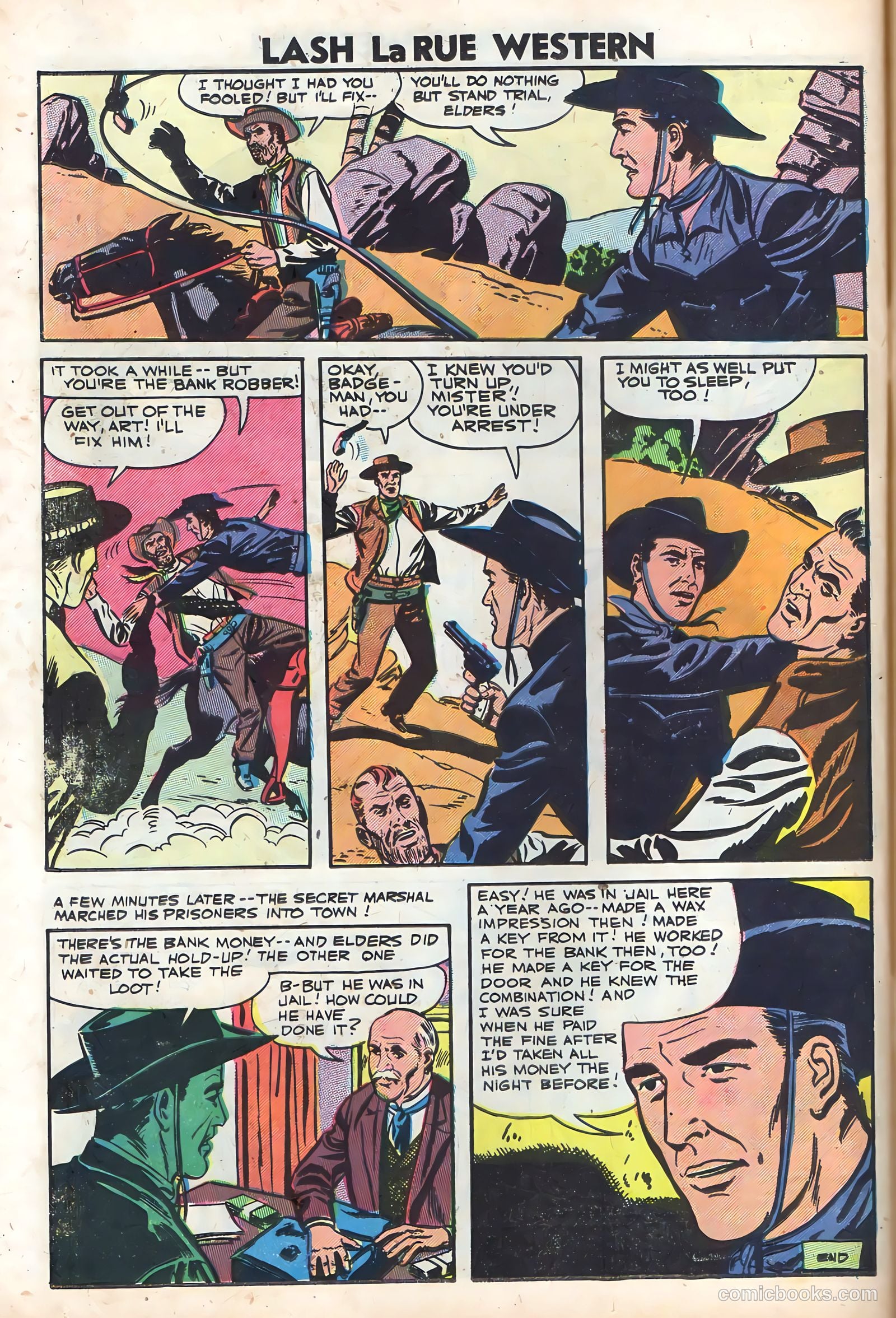 Lash Larue Western #64 (1957) — page 26 of 36