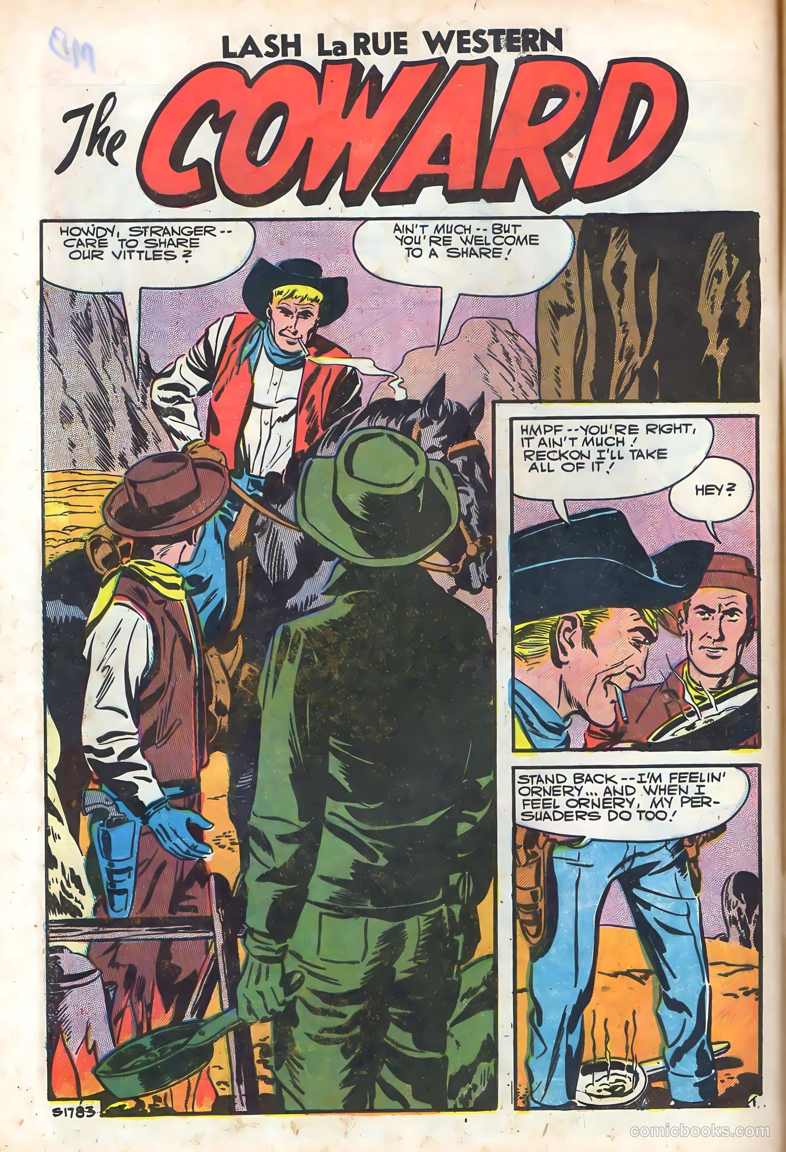 Lash Larue Western #64 (1957) — page 28 of 36