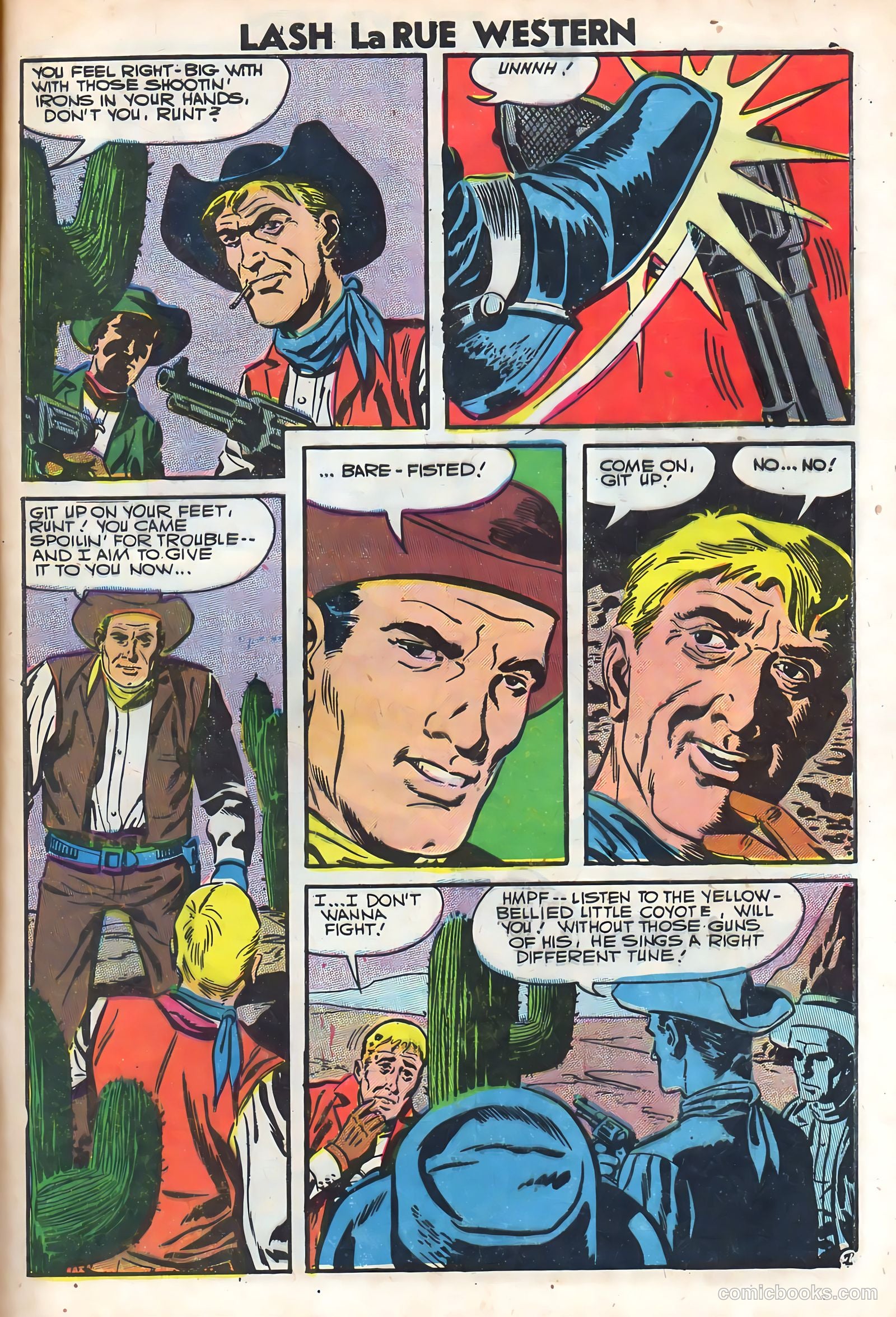 Lash Larue Western #64 (1957) — page 29 of 36