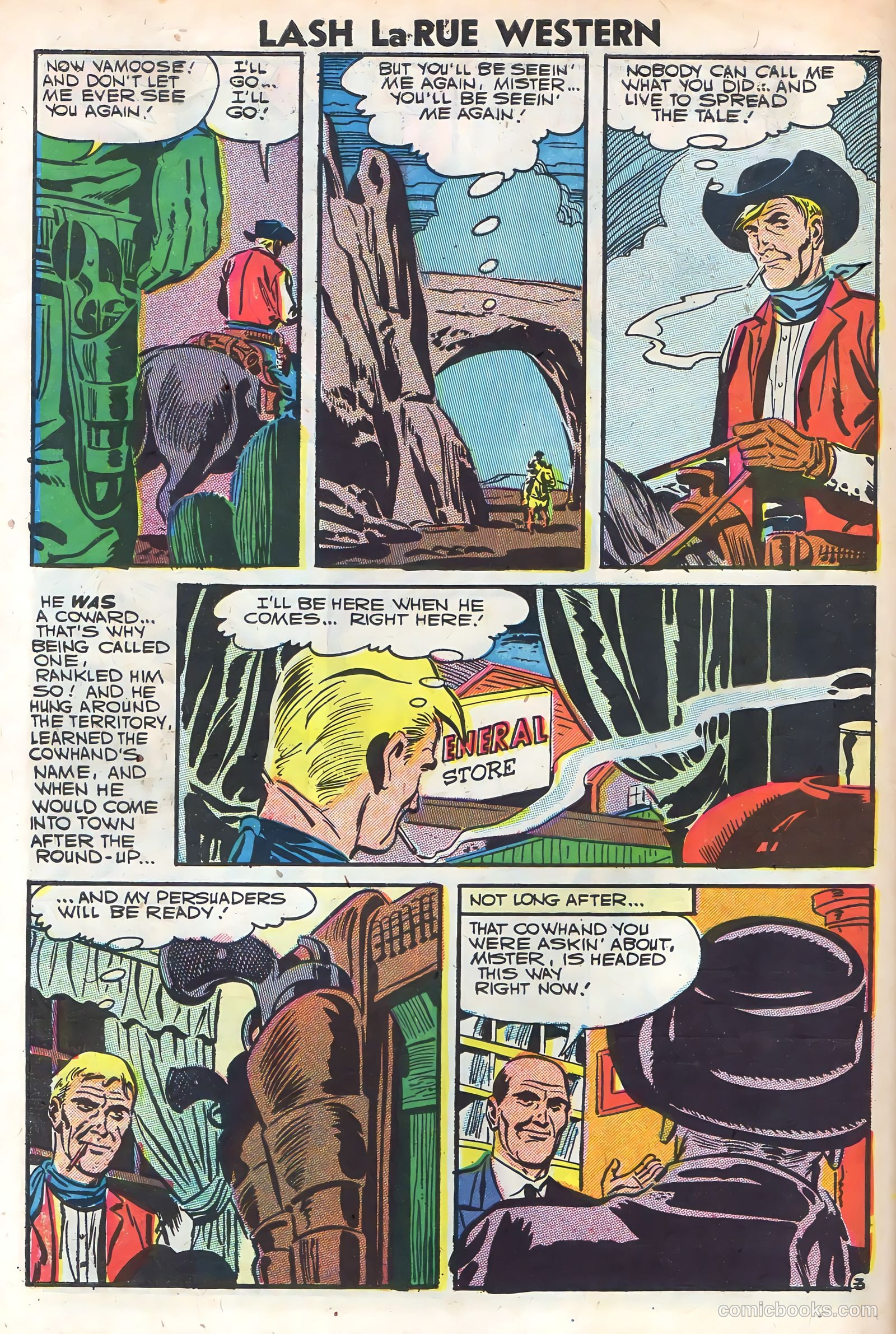 Lash Larue Western #64 (1957) — page 30 of 36