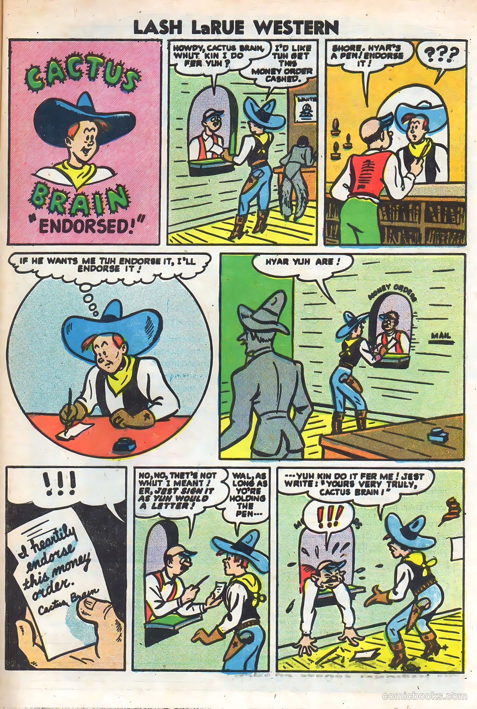 Lash Larue Western #64 (1957) — page 33 of 36