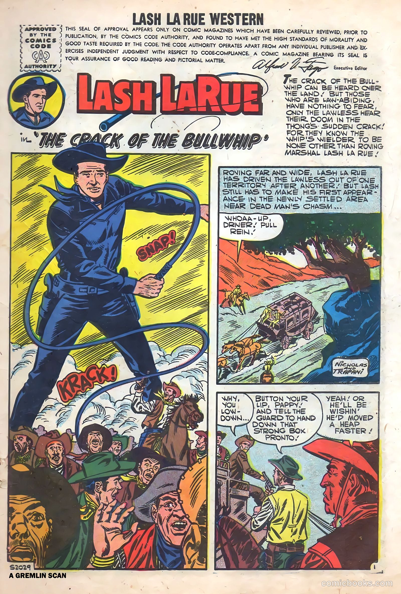 Lash Larue Western #65 (1957) — page 3 of 37