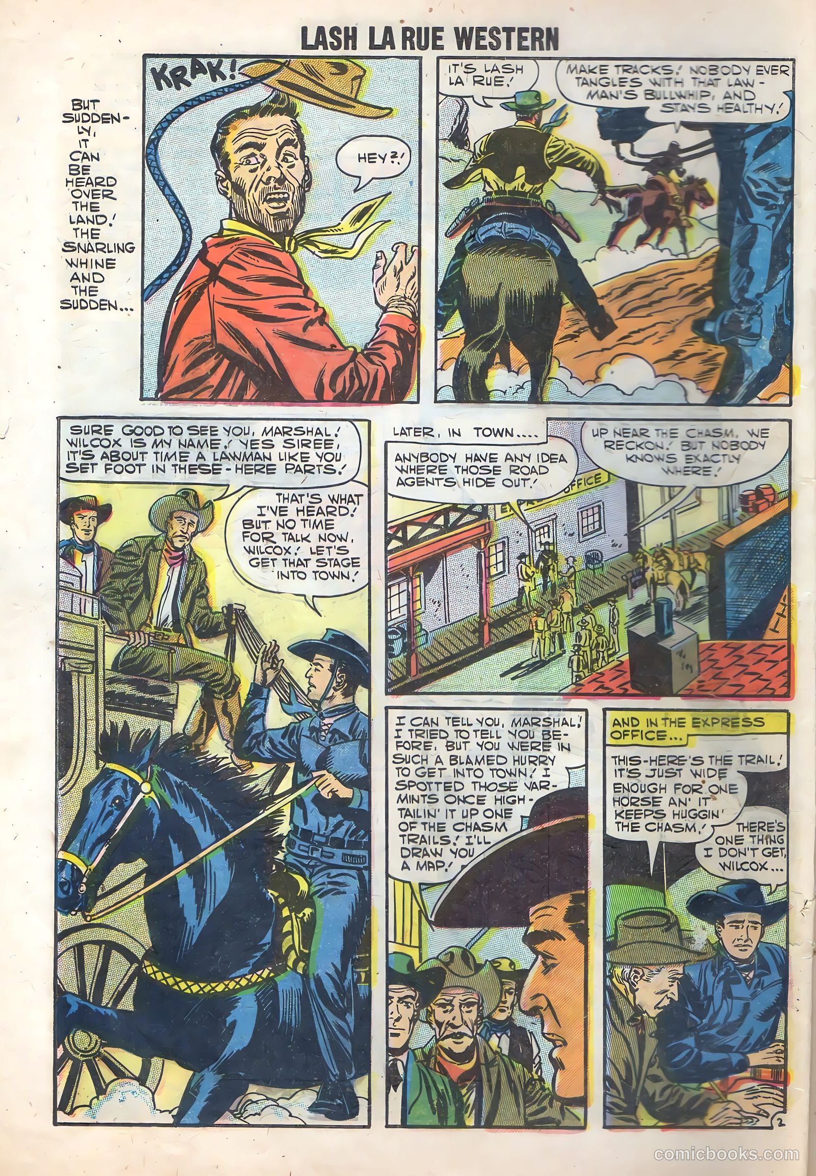 Lash Larue Western #65 (1957) — page 4 of 37