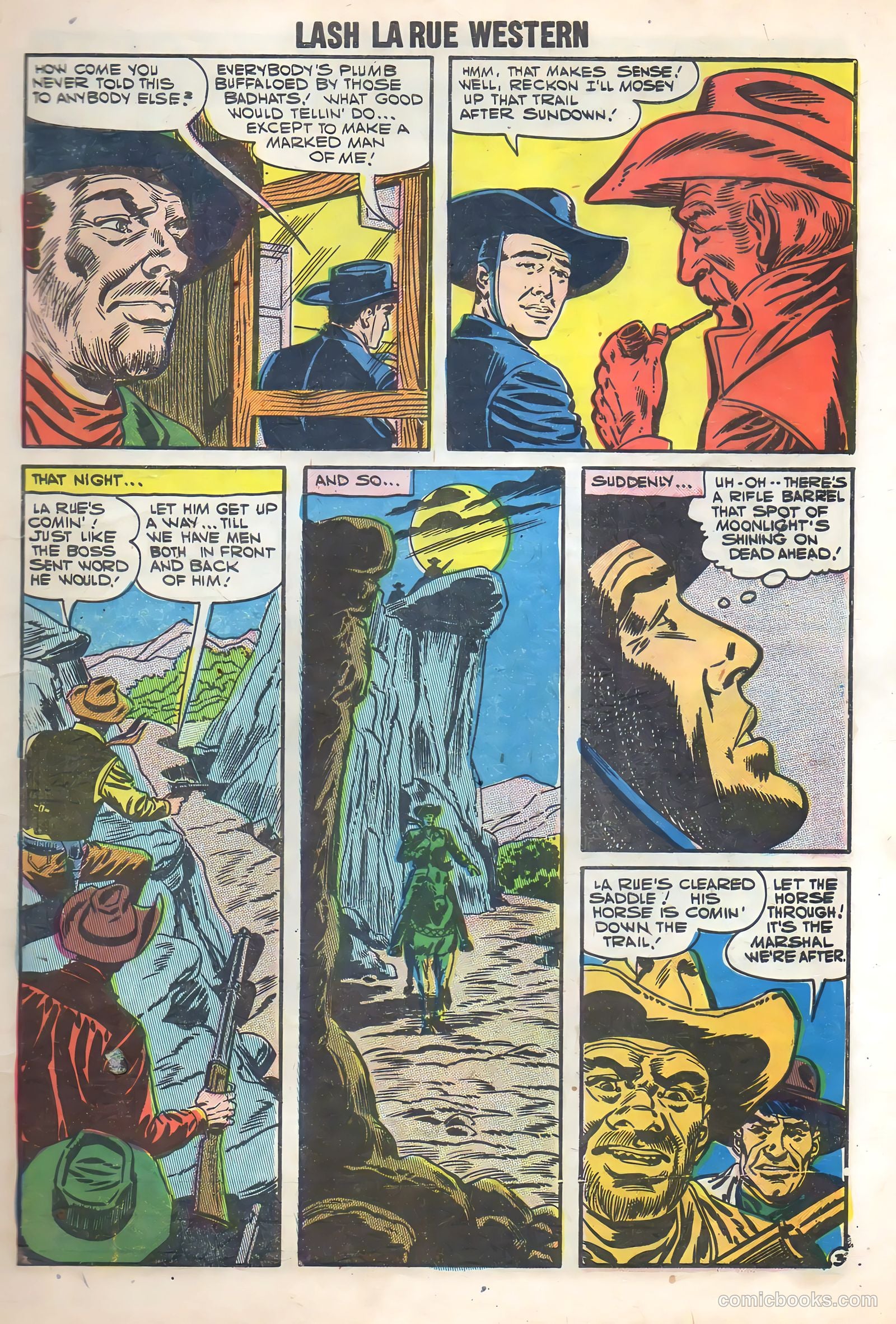 Lash Larue Western #65 (1957) — page 5 of 37