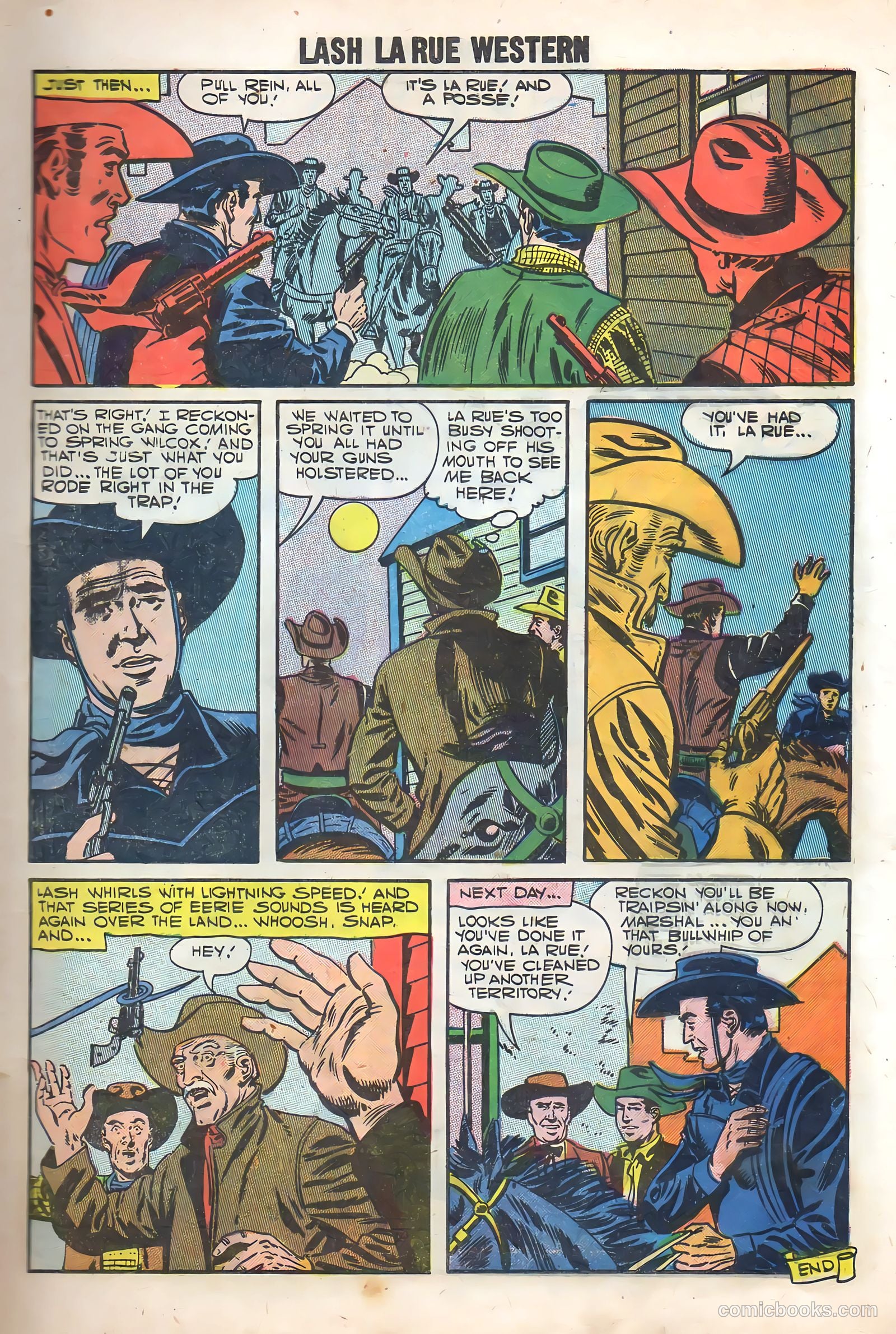 Lash Larue Western #65 (1957) — page 9 of 37