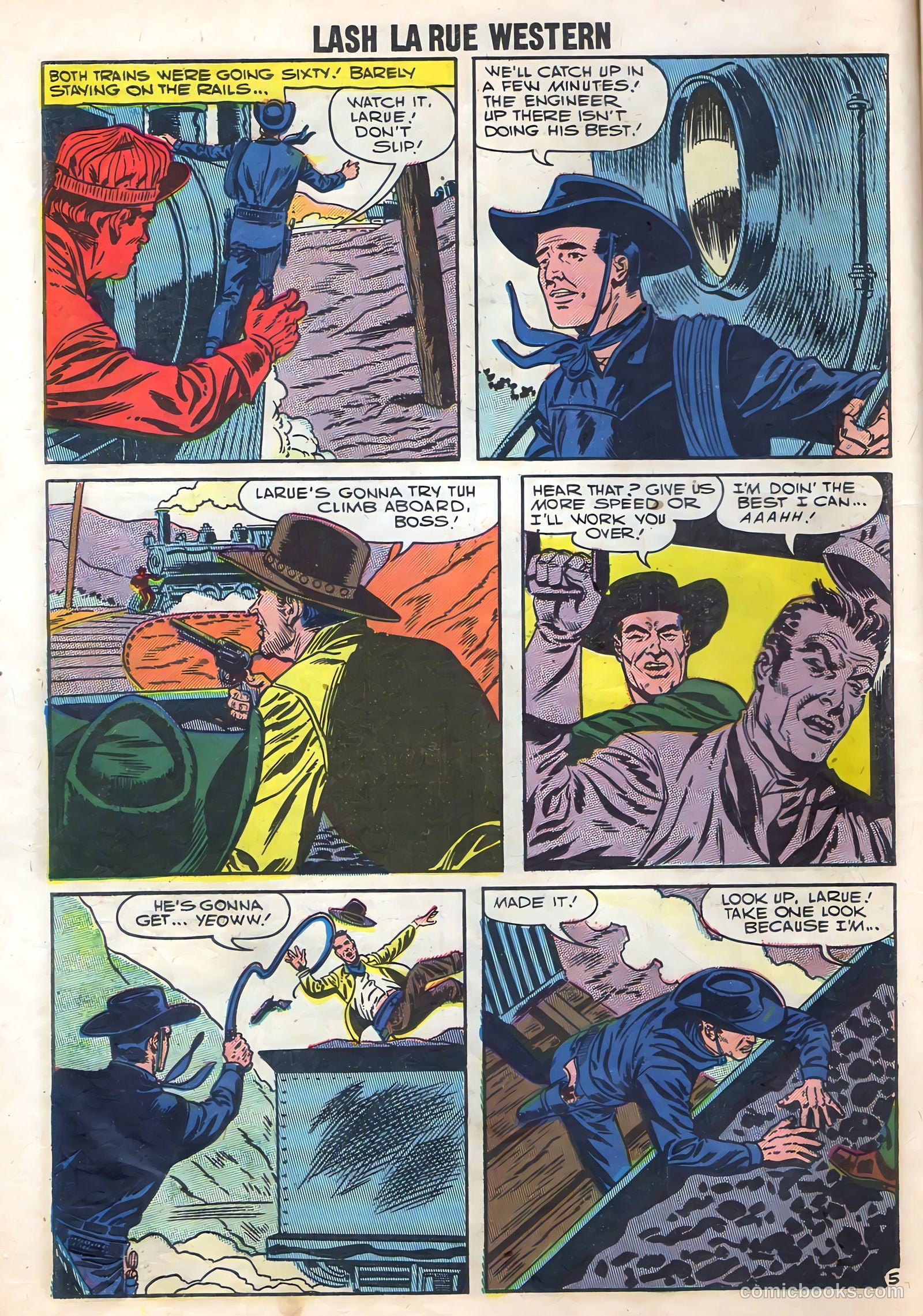 Lash Larue Western #65 (1957) — page 14 of 37