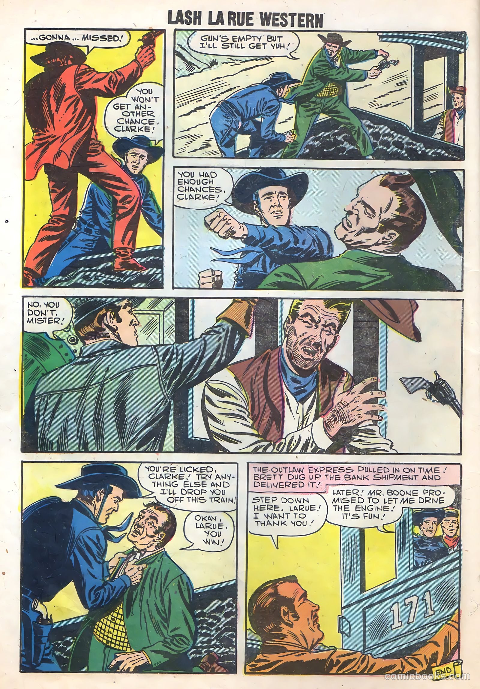 Lash Larue Western #65 (1957) — page 16 of 37