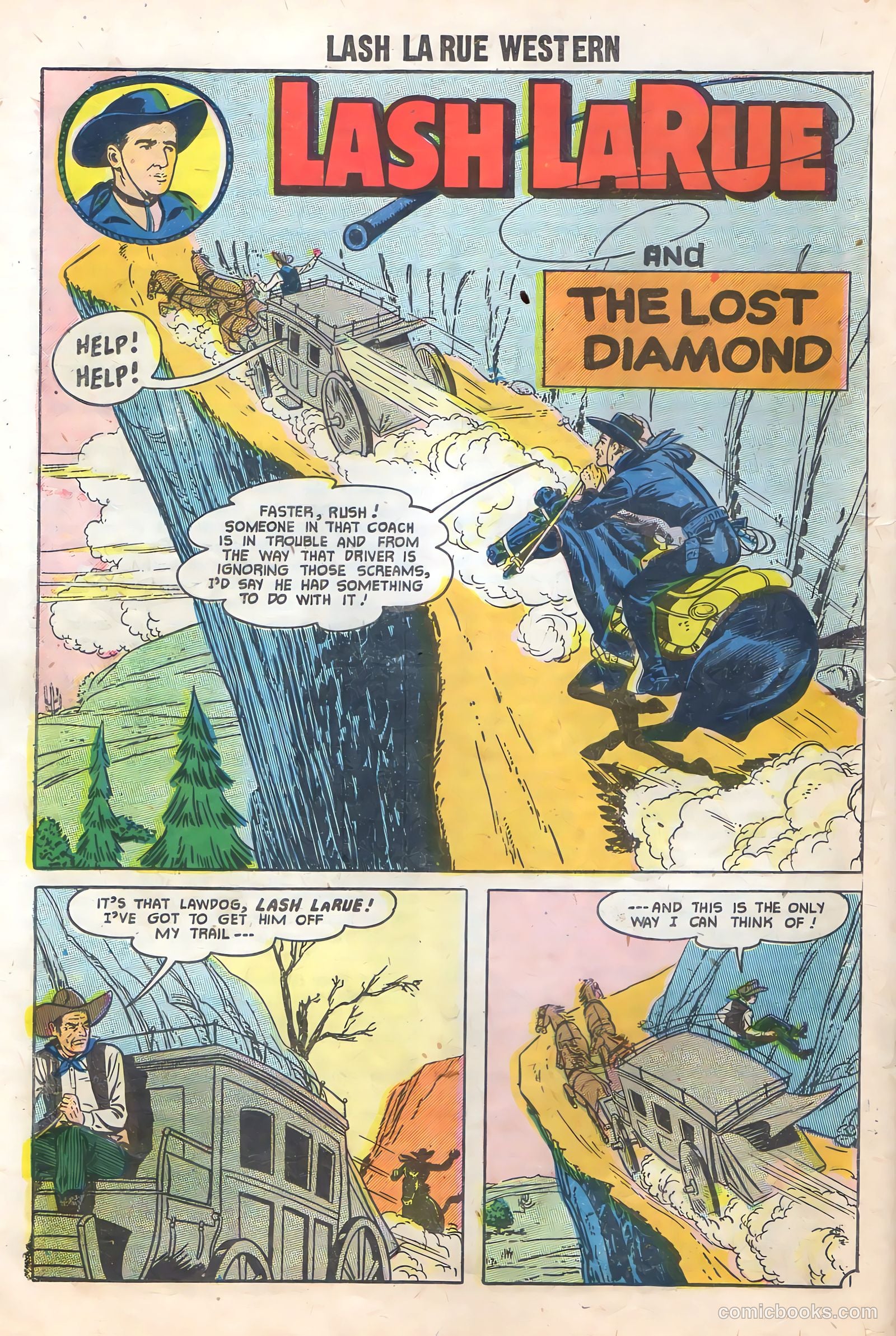 Lash Larue Western #65 (1957) — page 20 of 37