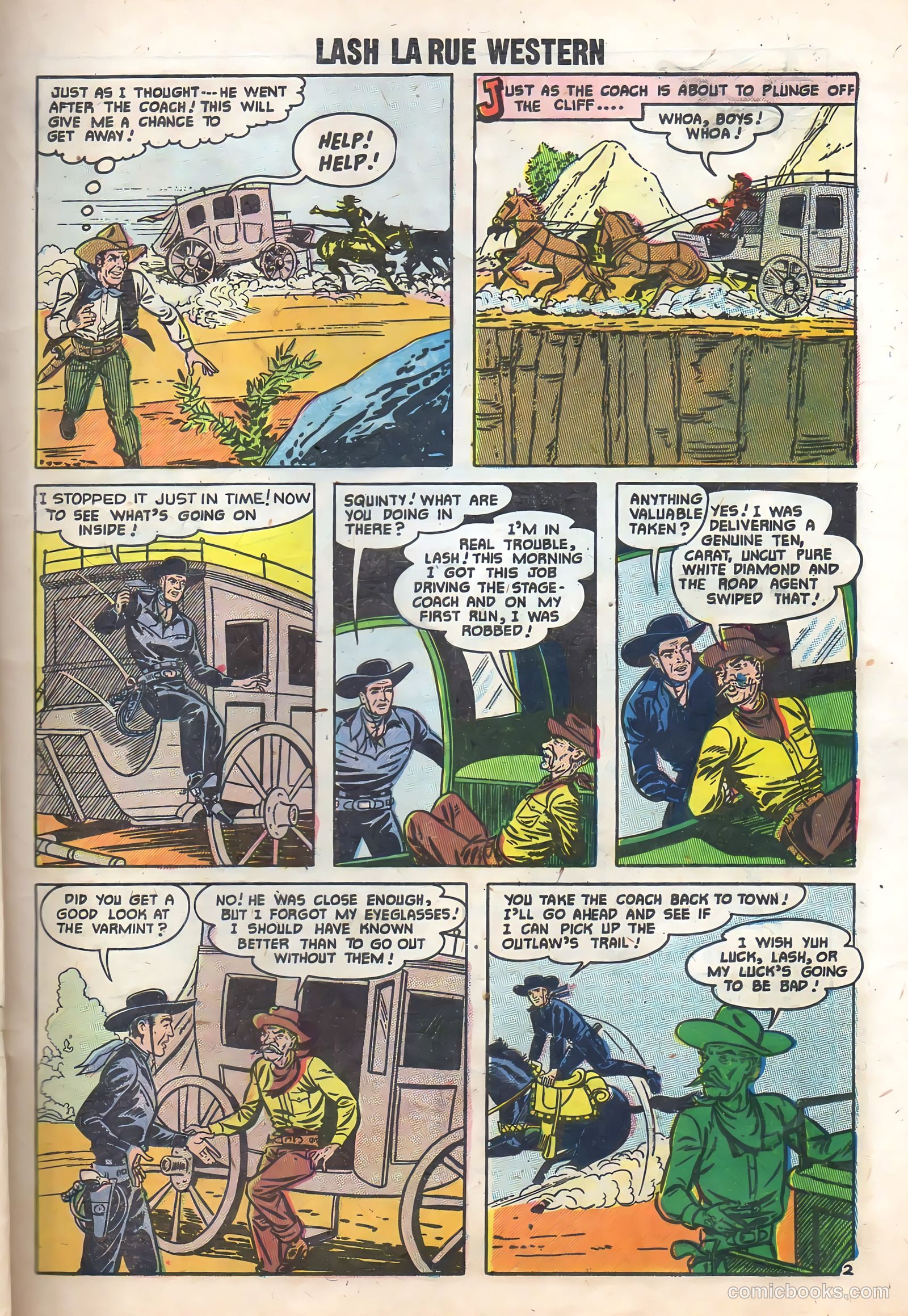 Lash Larue Western #65 (1957) — page 21 of 37