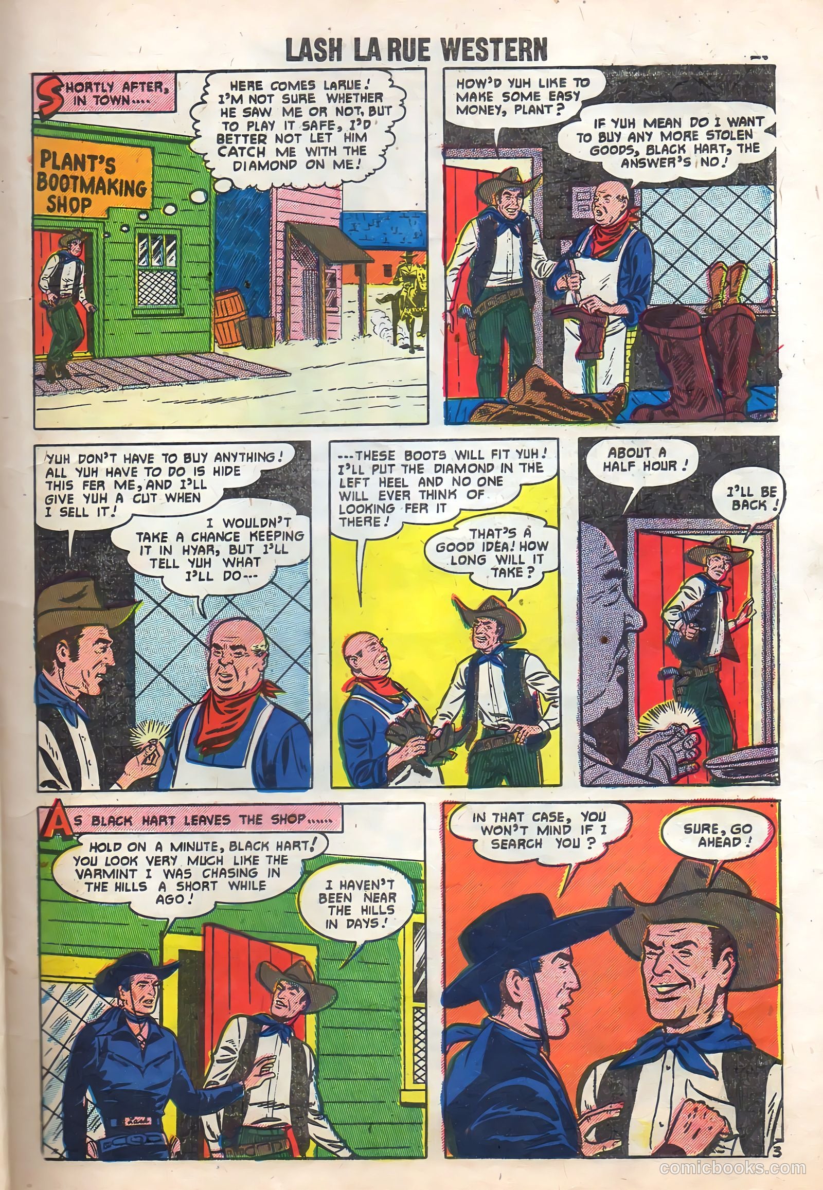 Lash Larue Western #65 (1957) — page 23 of 37
