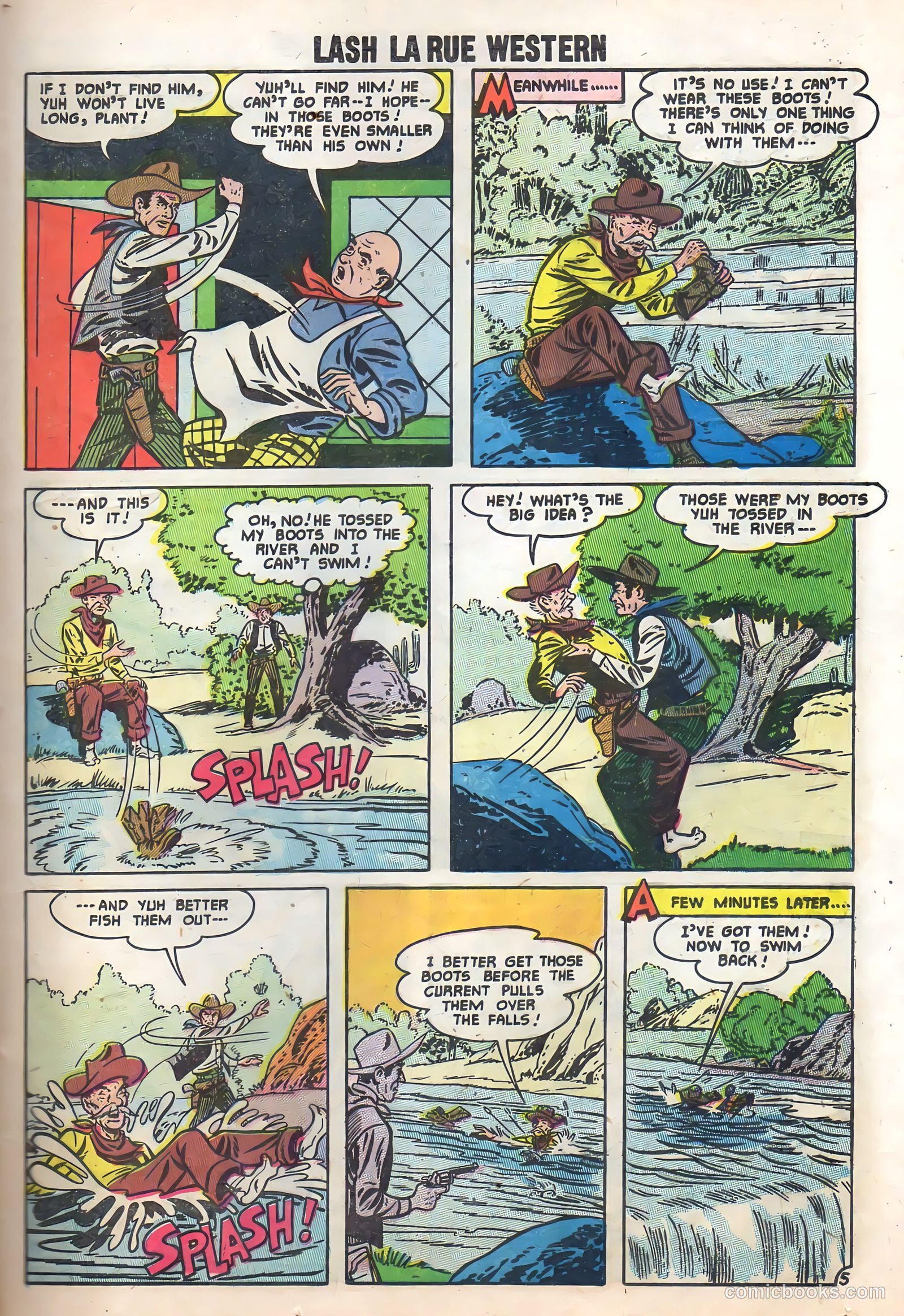 Lash Larue Western #65 (1957) — page 25 of 37