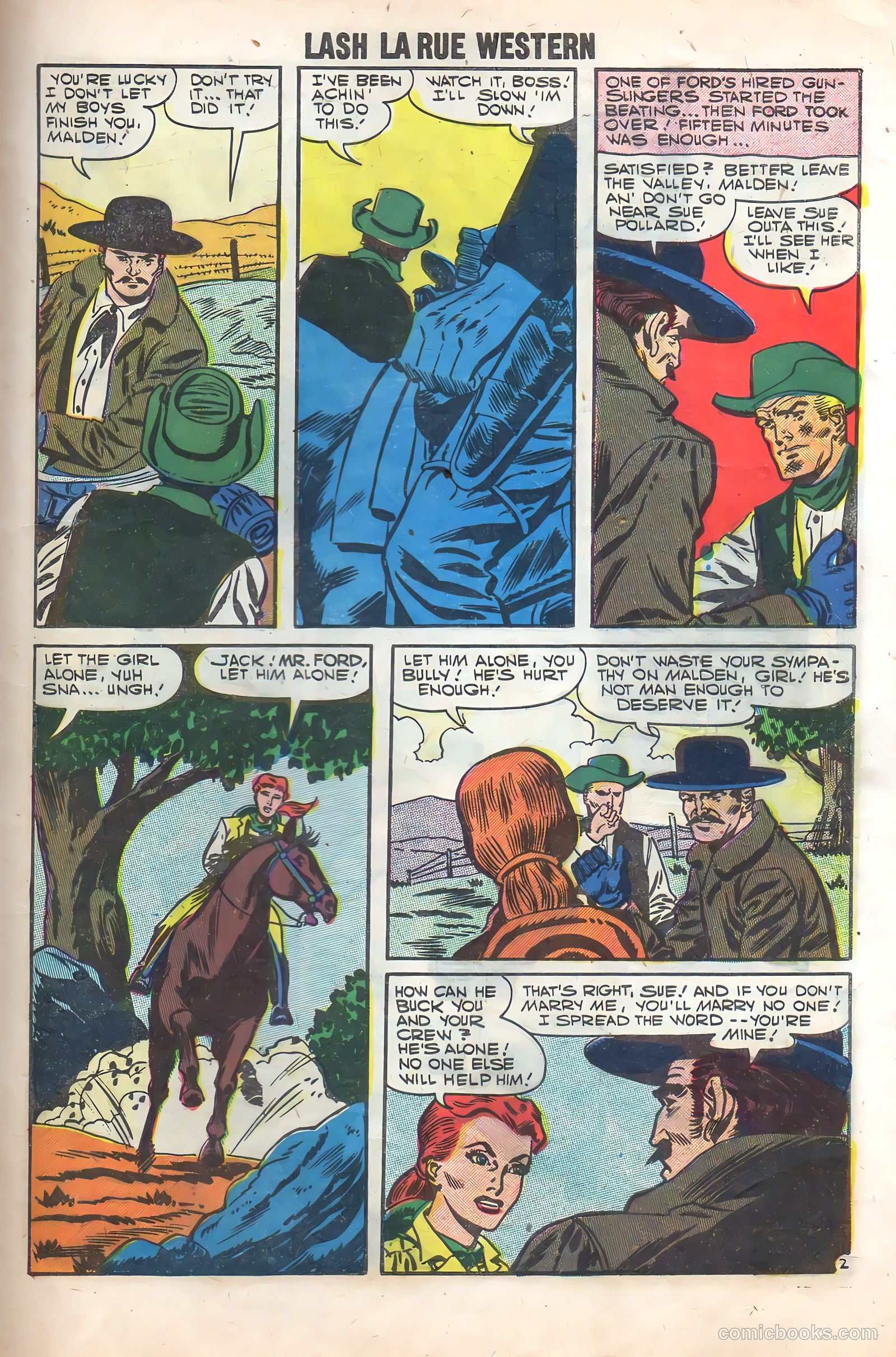 Lash Larue Western #65 (1957) — page 29 of 37