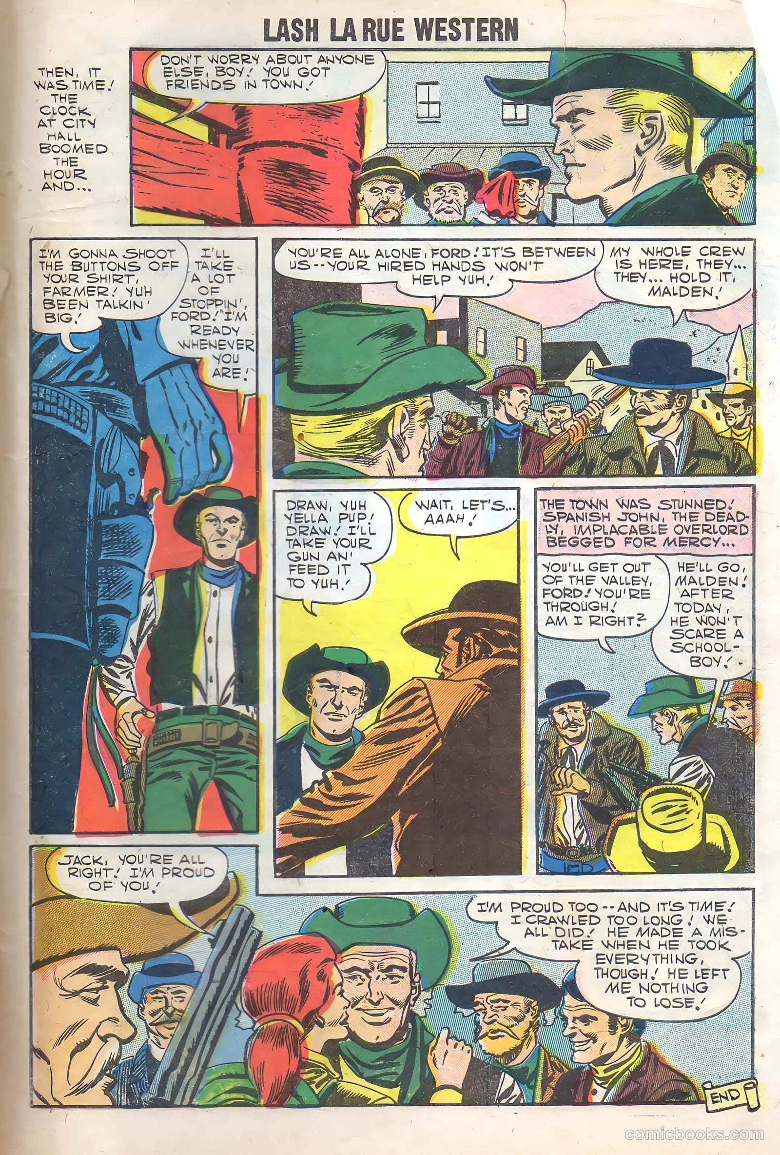 Lash Larue Western #65 (1957) — page 33 of 37