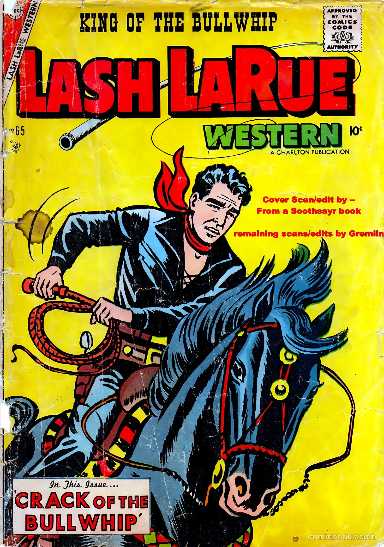 Lash Larue Western #65 (1957) — page 37 of 37
