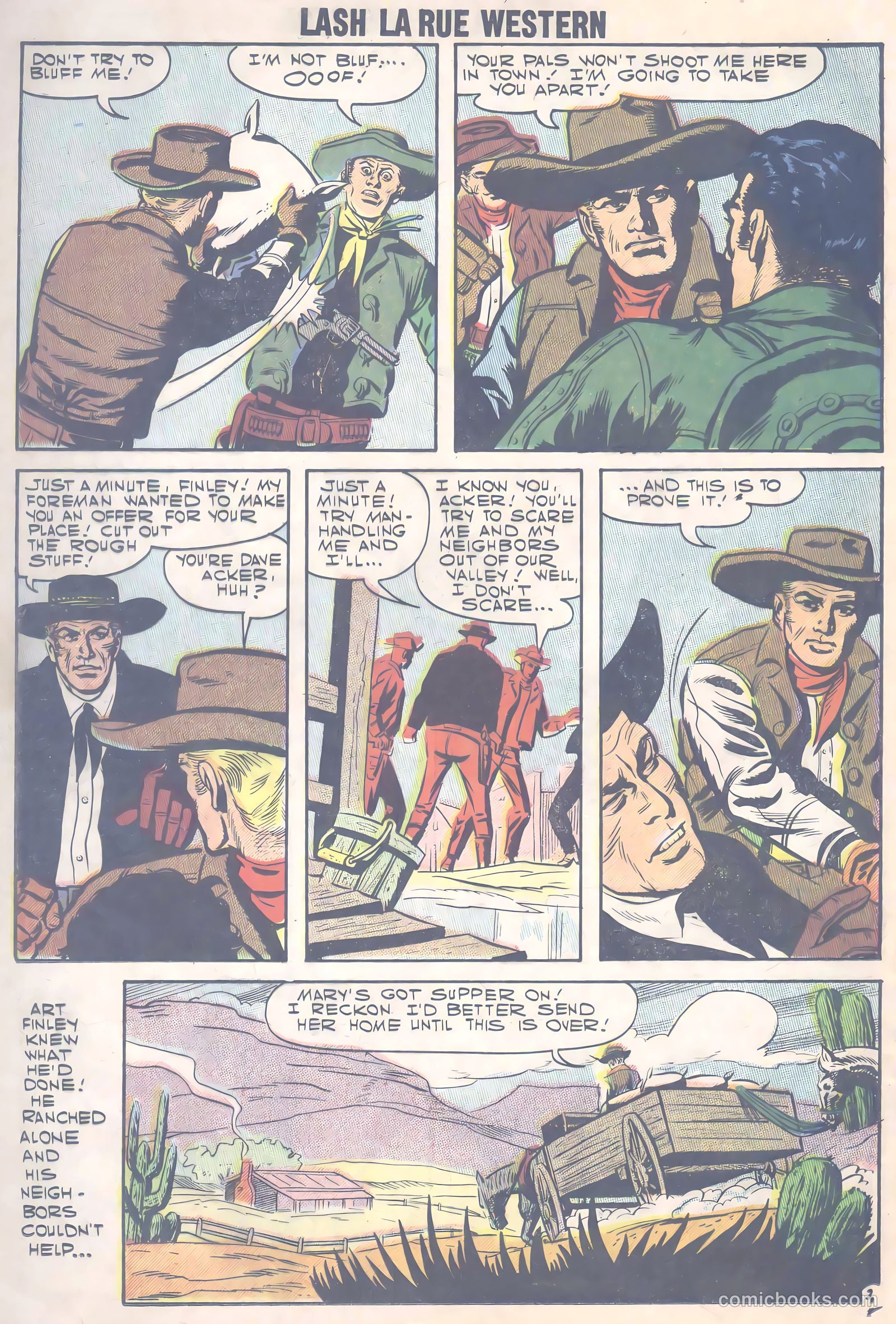 Lash Larue Western #66 (1957) — page 21 of 37