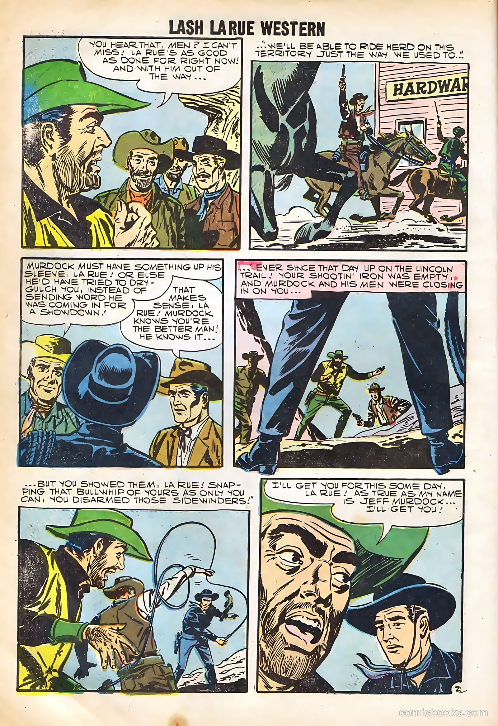 Lash Larue Western #67 (1958) — page 4 of 69