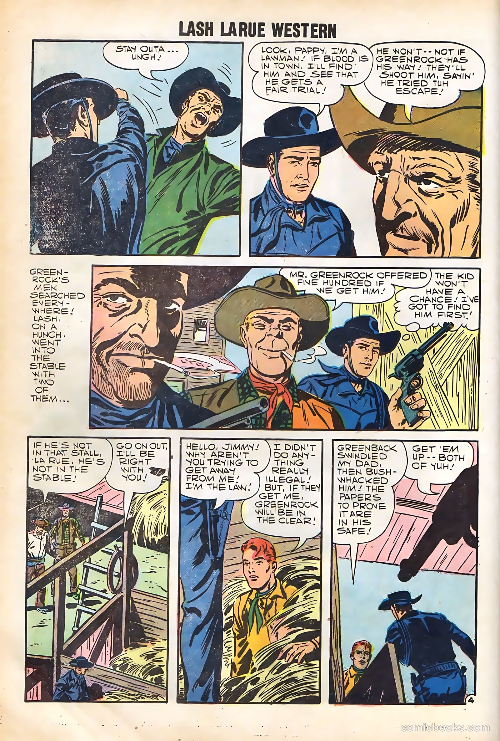 Lash Larue Western #67 (1958) — page 14 of 69