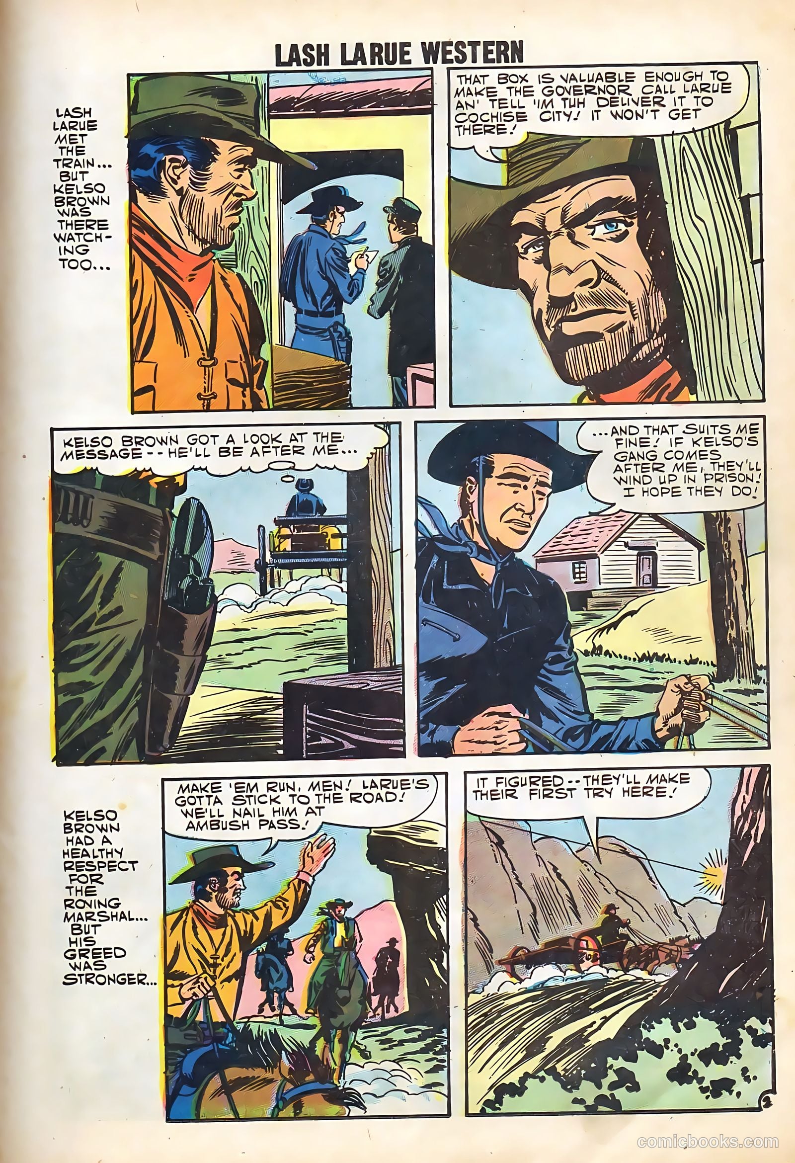 Lash Larue Western #67 (1958) — page 23 of 69