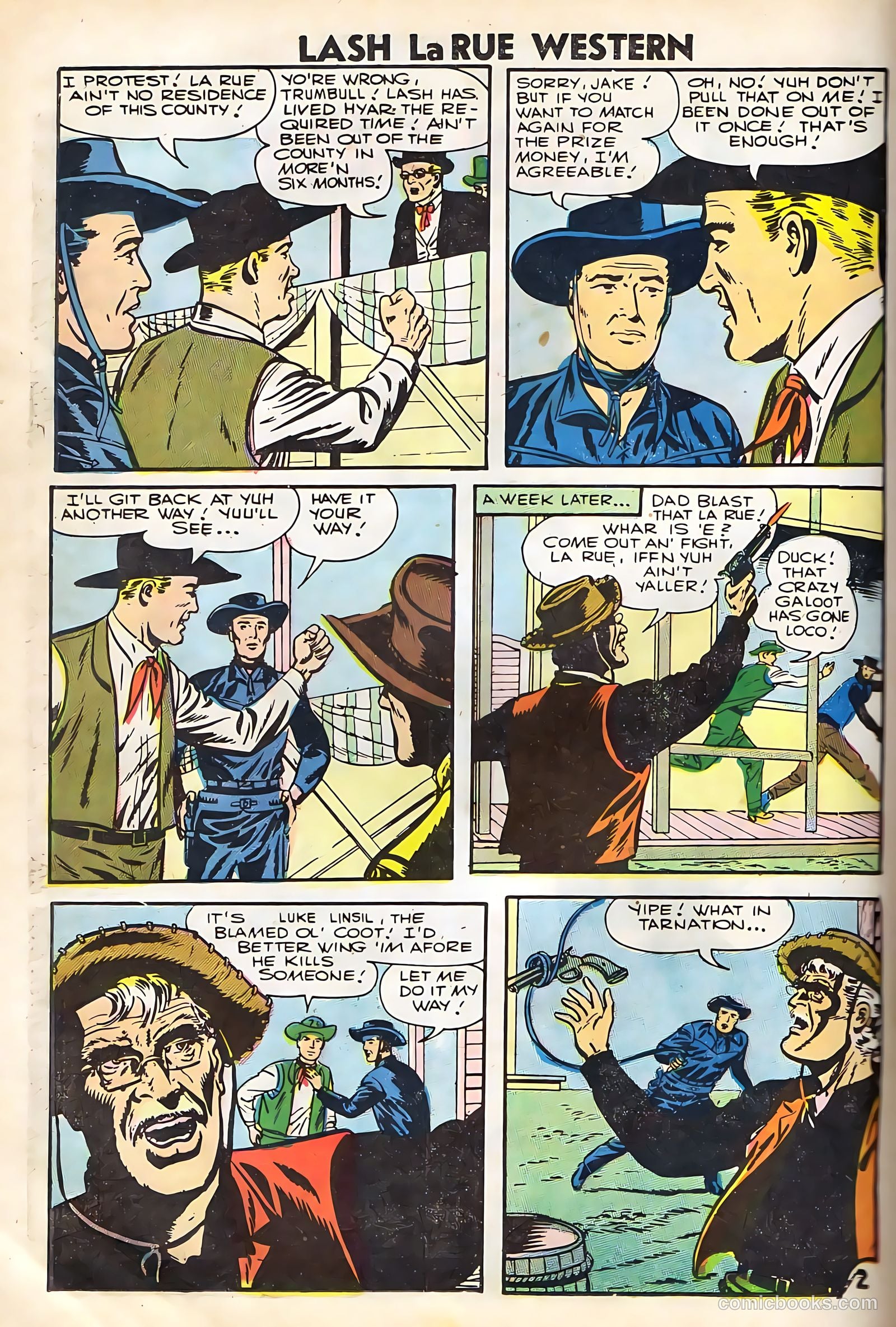 Lash Larue Western #67 (1958) — page 38 of 69