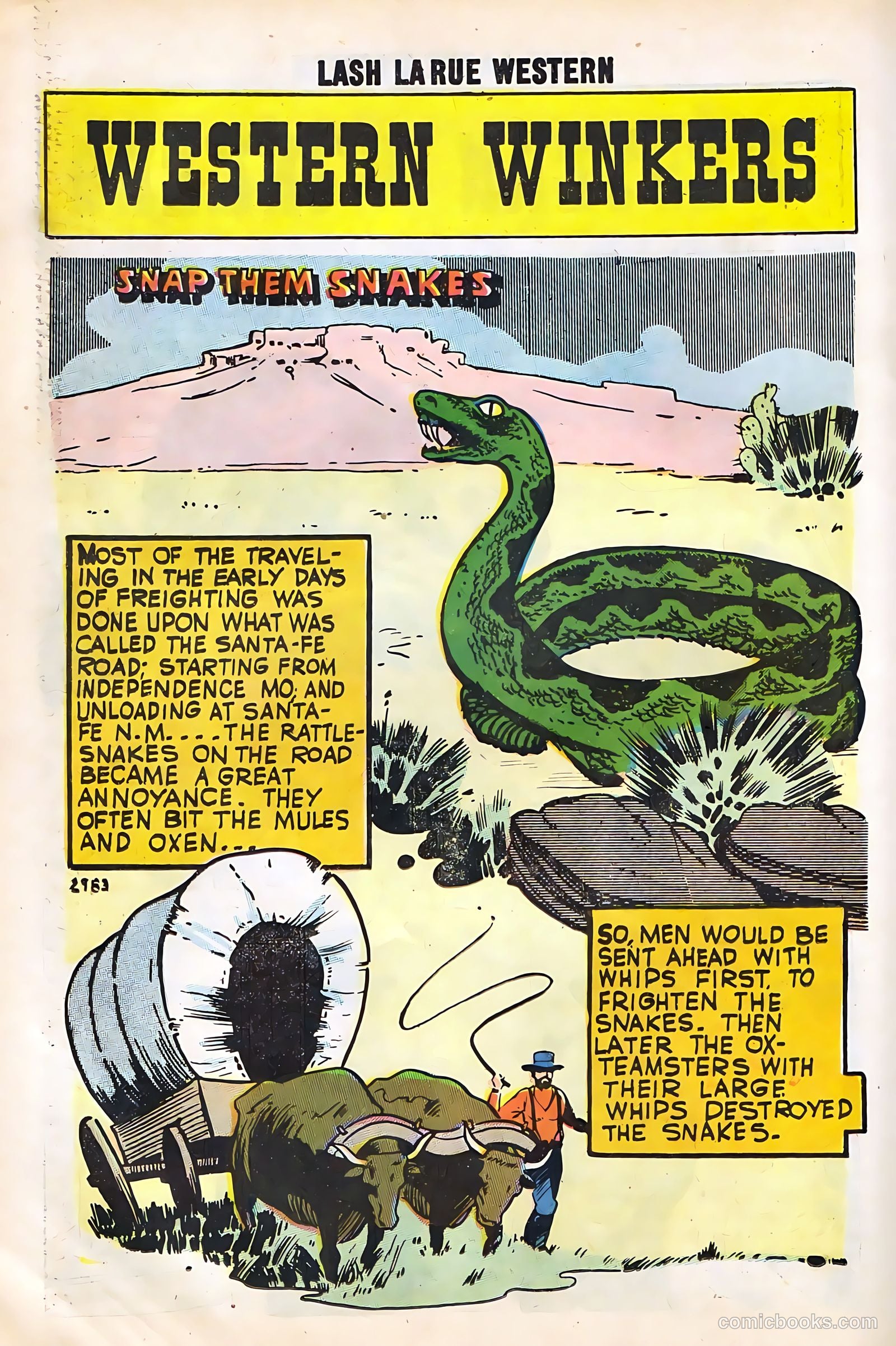 Lash Larue Western #67 (1958) — page 50 of 69