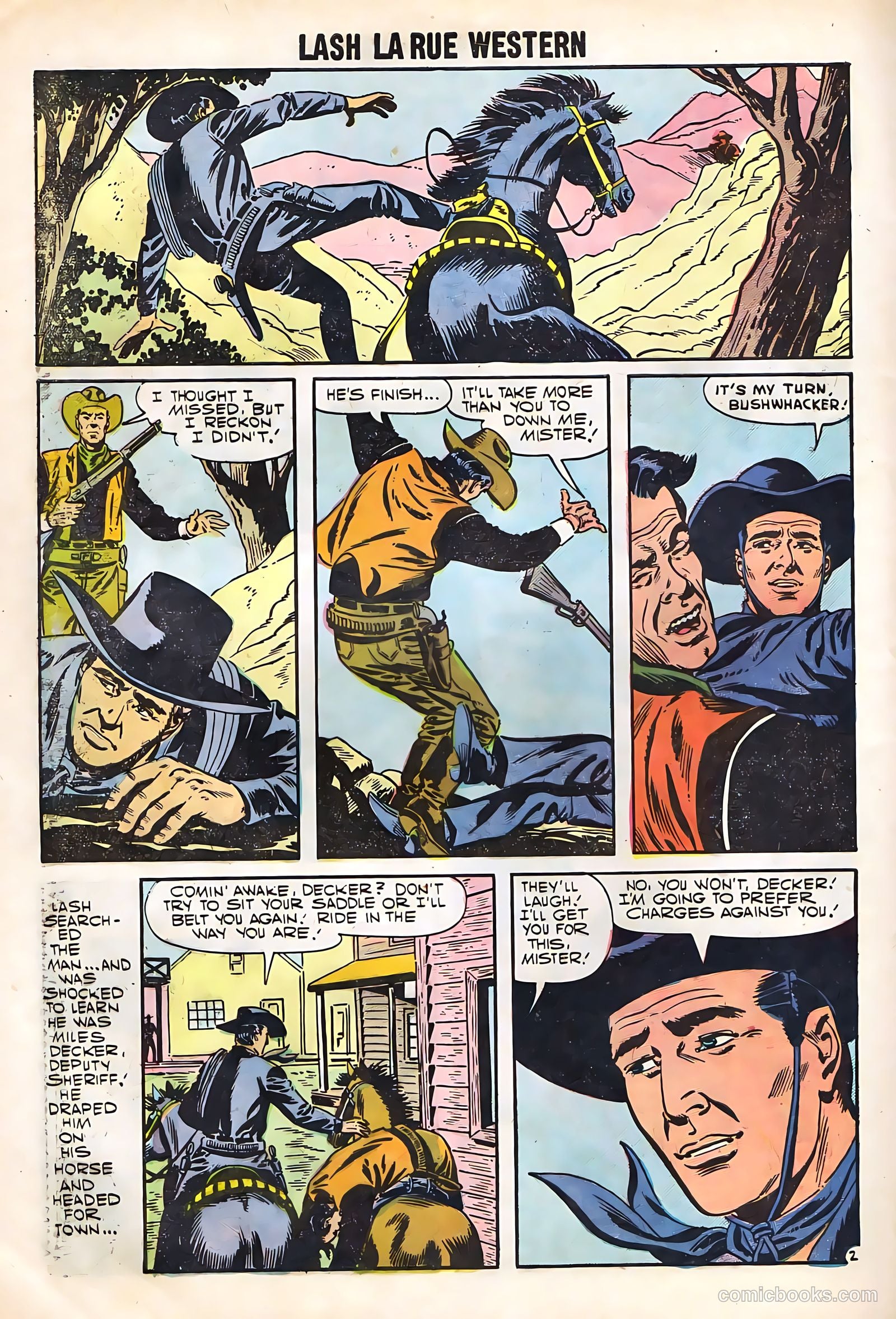 Lash Larue Western #67 (1958) — page 60 of 69