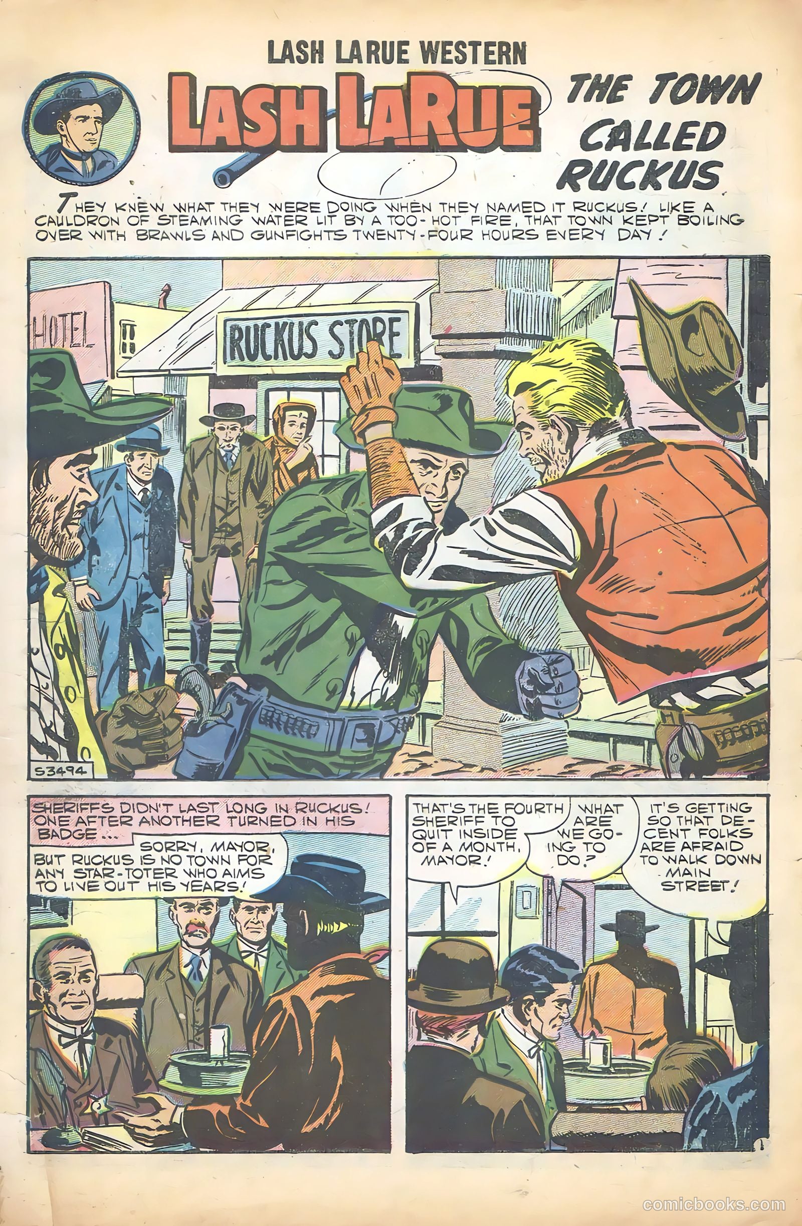 Lash Larue Western #68 (1958) — page 3 of 68