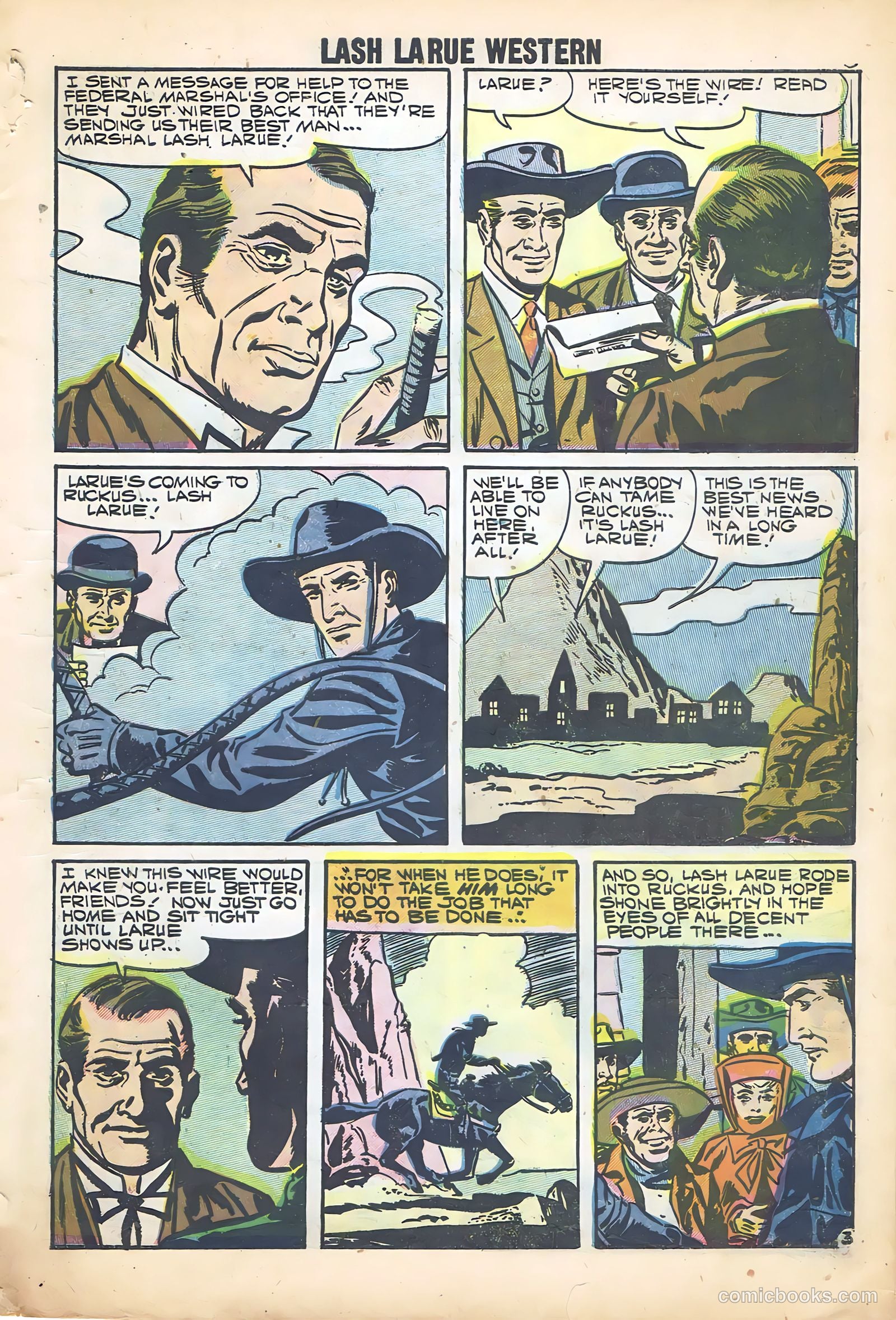 Lash Larue Western #68 (1958) — page 5 of 68