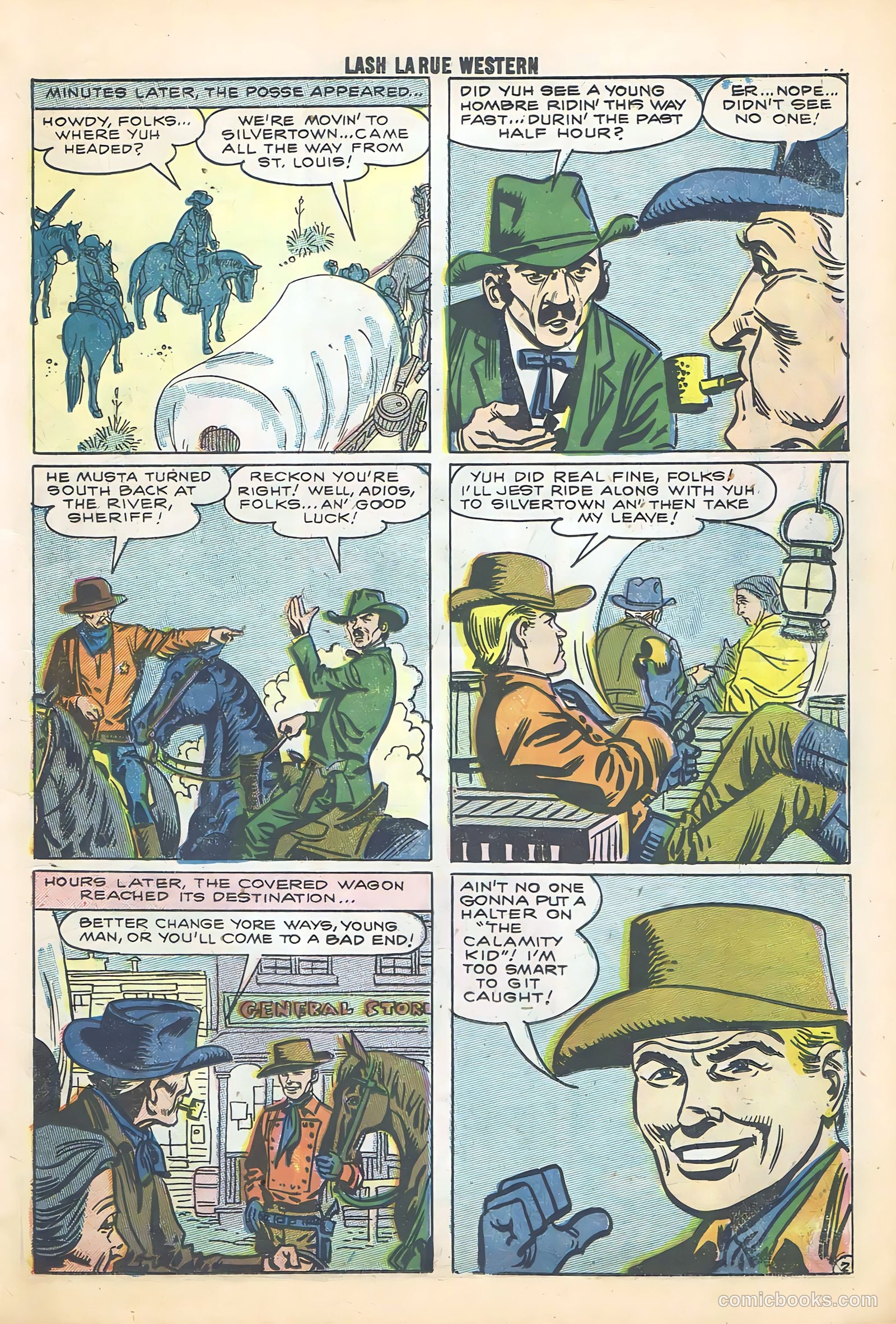 Lash Larue Western #68 (1958) — page 21 of 68