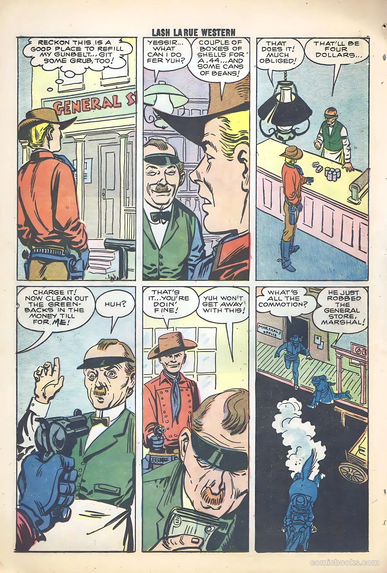 Lash Larue Western #68 (1958) — page 22 of 68