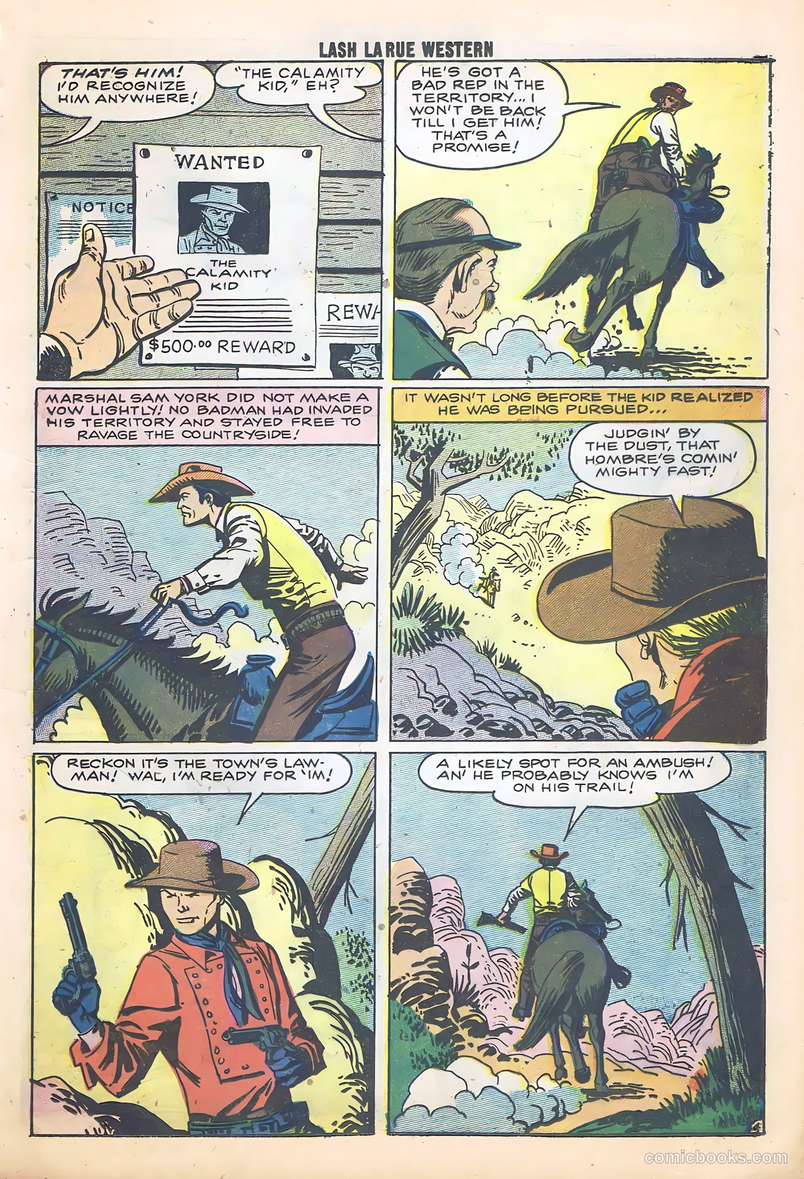 Lash Larue Western #68 (1958) — page 23 of 68