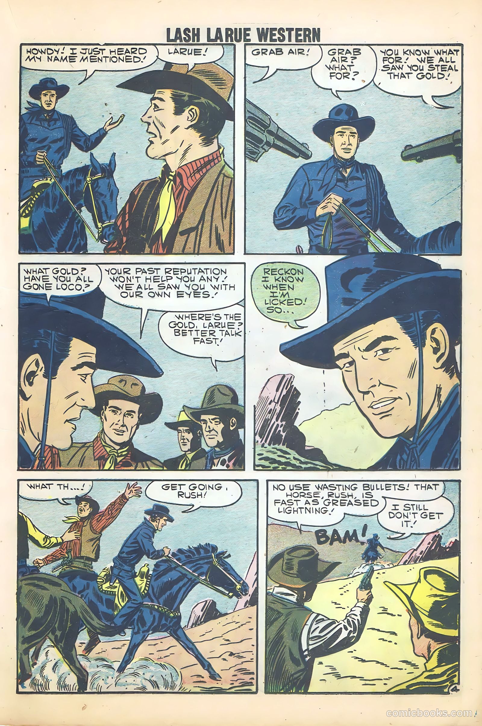 Lash Larue Western #68 (1958) — page 31 of 68