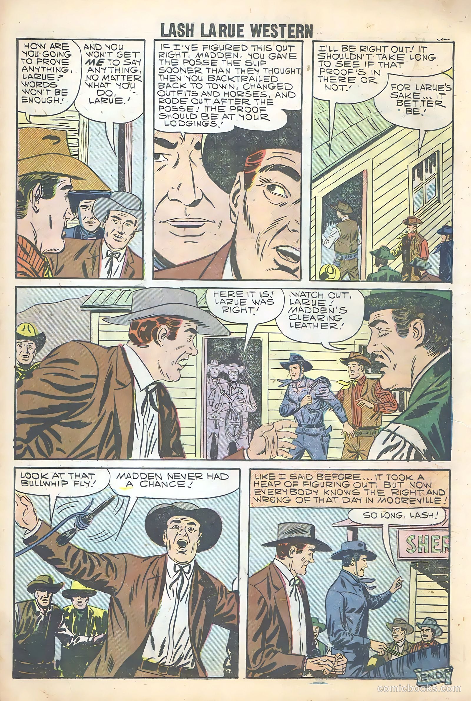 Lash Larue Western #68 (1958) — page 34 of 68