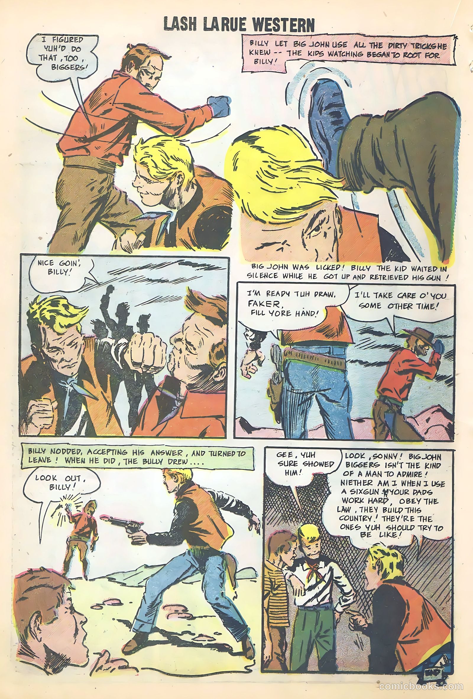 Lash Larue Western #68 (1958) — page 36 of 68