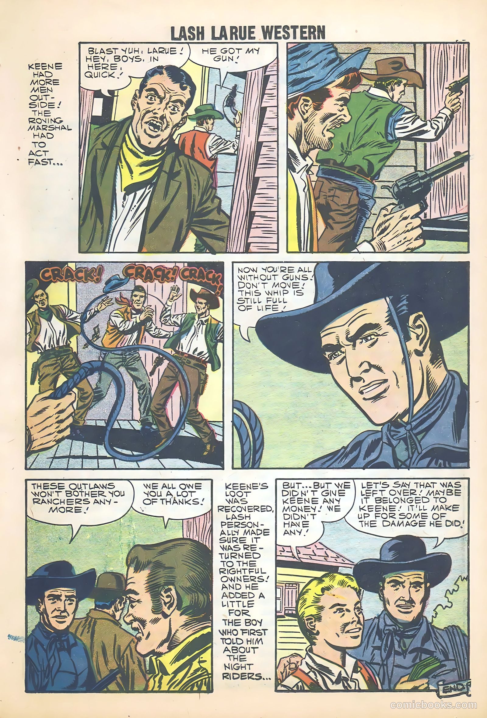 Lash Larue Western #68 (1958) — page 47 of 68