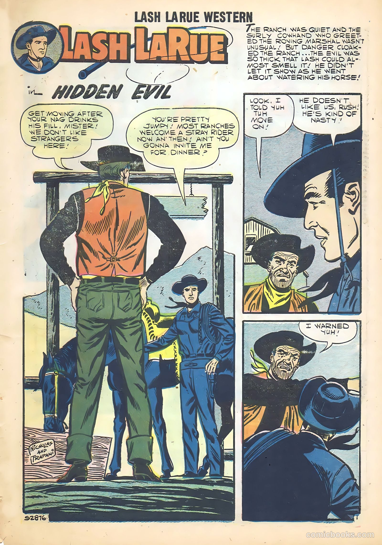 Lash Larue Western #68 (1958) — page 61 of 68