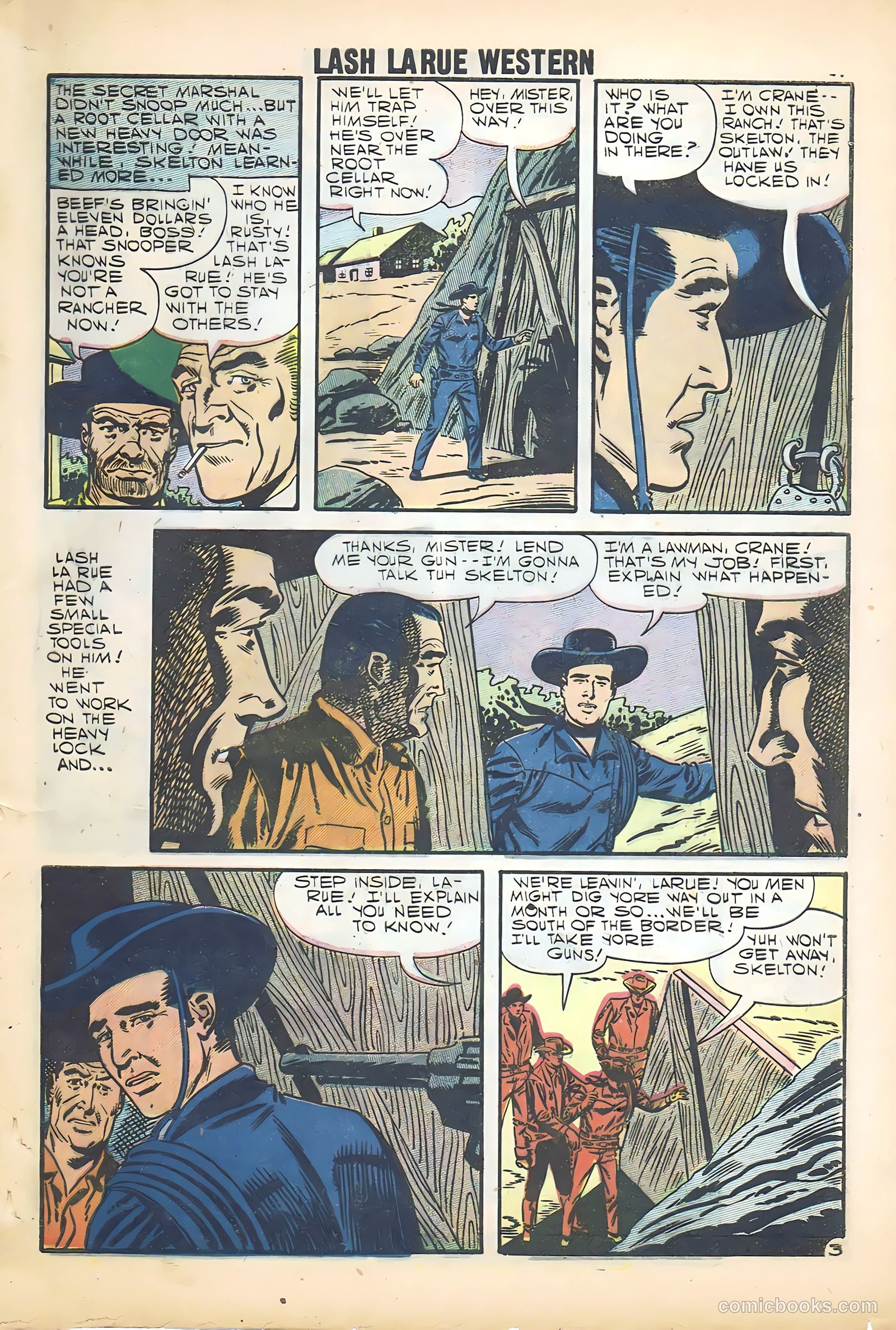 Lash Larue Western #68 (1958) — page 63 of 68